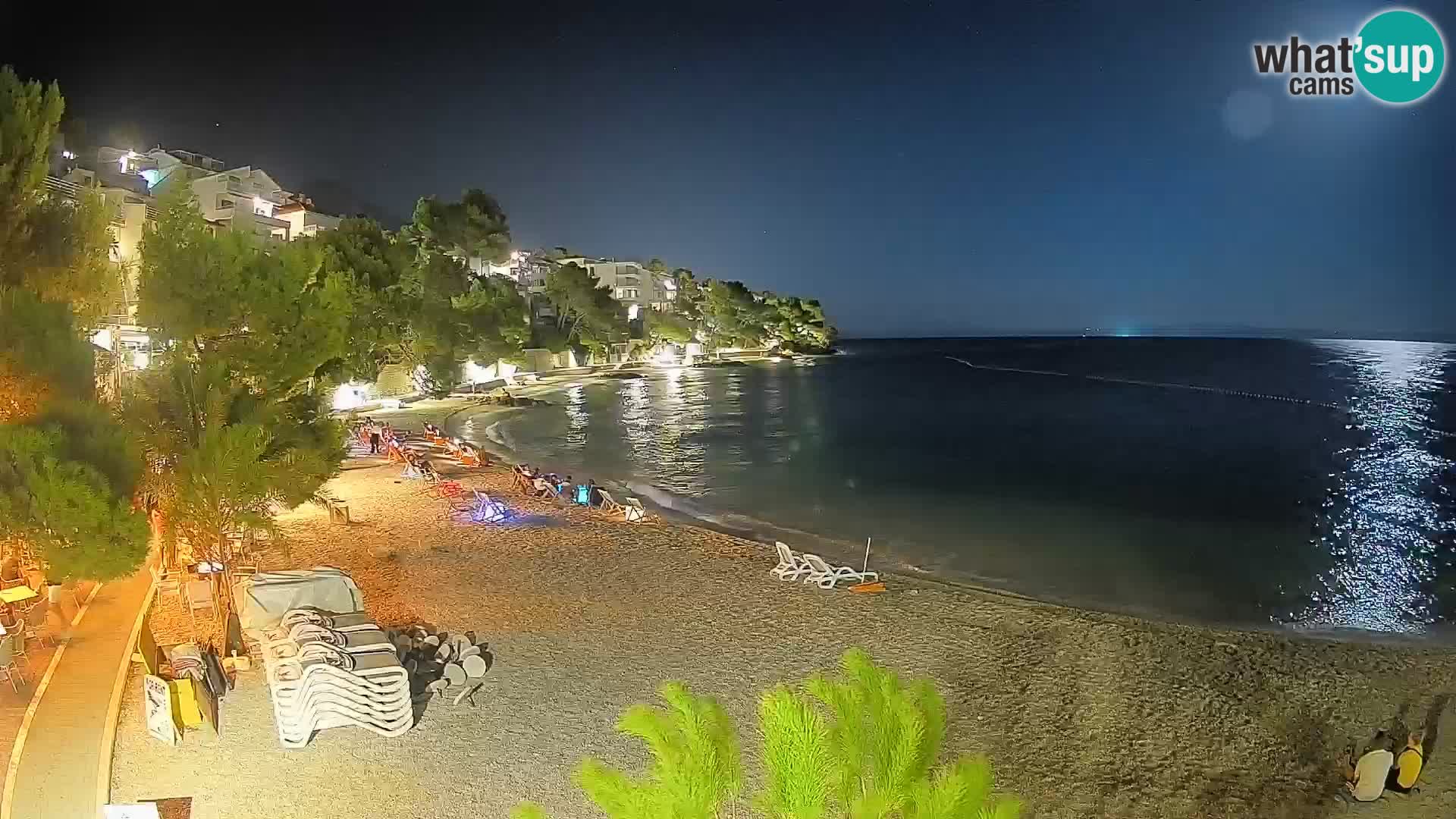 Webcam Playa Lučica Brela – Vista en directo de la costa adriática