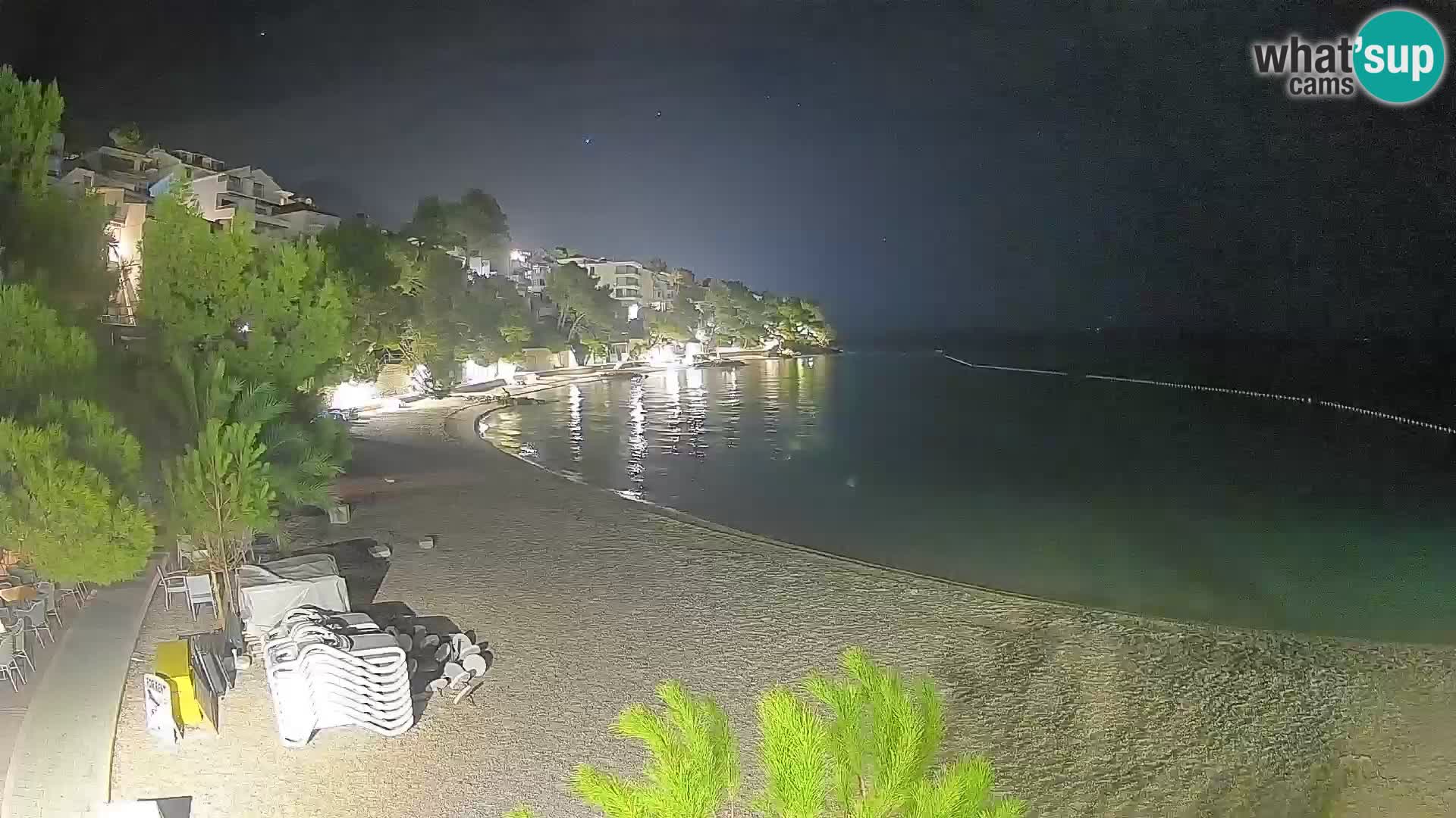 Webcam Lučica Beach Brela – Live View from the Adriatic Coast