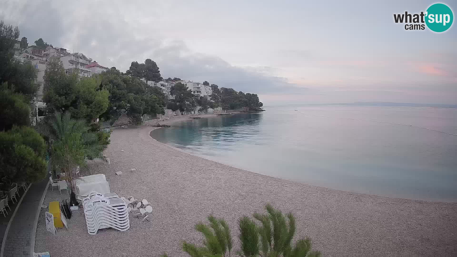 Webcam Lučica Beach Brela – Live View from the Adriatic Coast