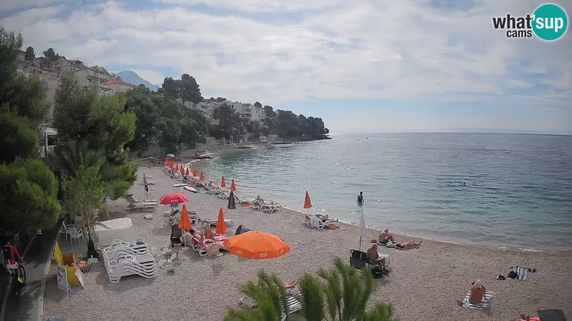 Webcam Lučica Beach Brela – Live View from the Adriatic Coast