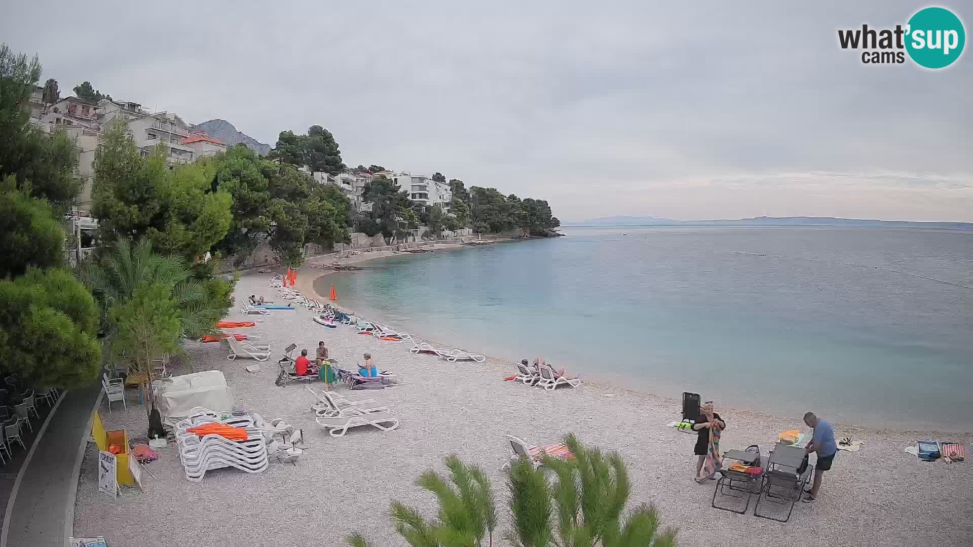 Webcam Lučica Beach Brela – Live View from the Adriatic Coast