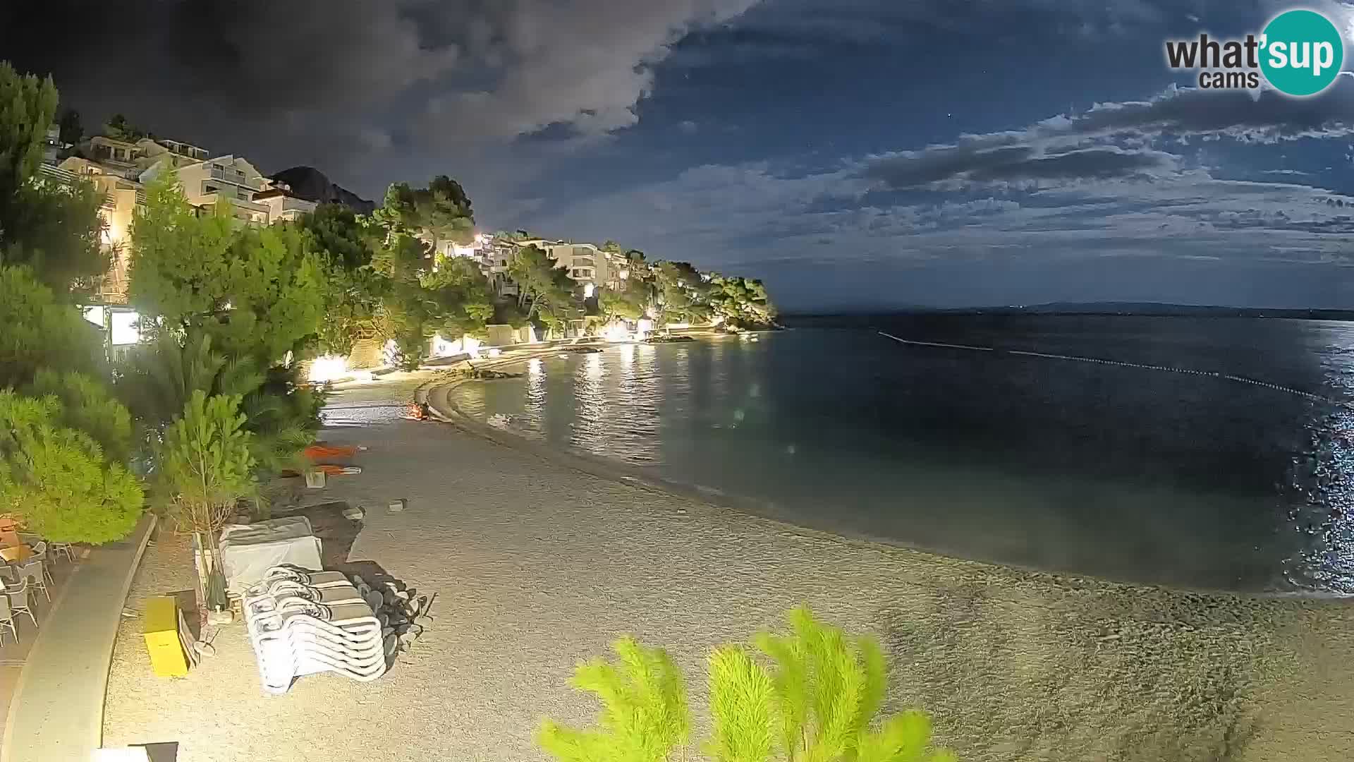 Webcam Playa Lučica Brela – Vista en directo de la costa adriática