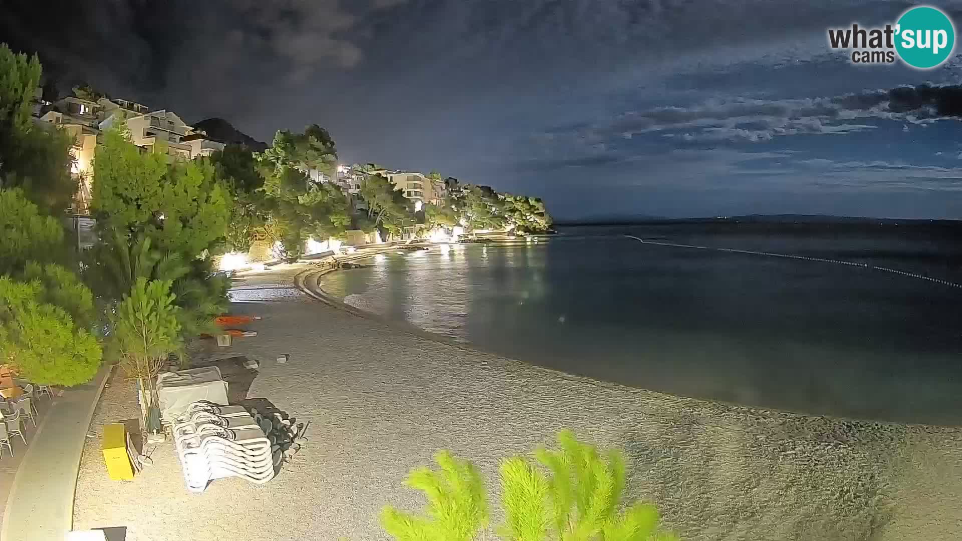 Webcam Lučica Beach Brela – Live View from the Adriatic Coast