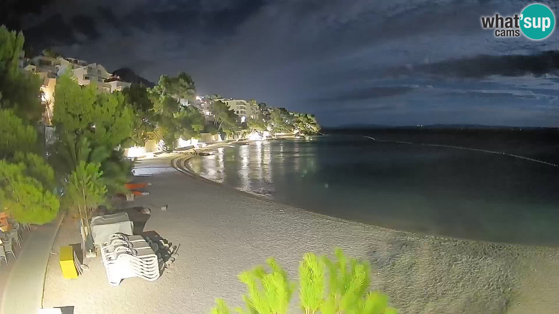 Webcam Lučica Beach Brela – Live View from the Adriatic Coast