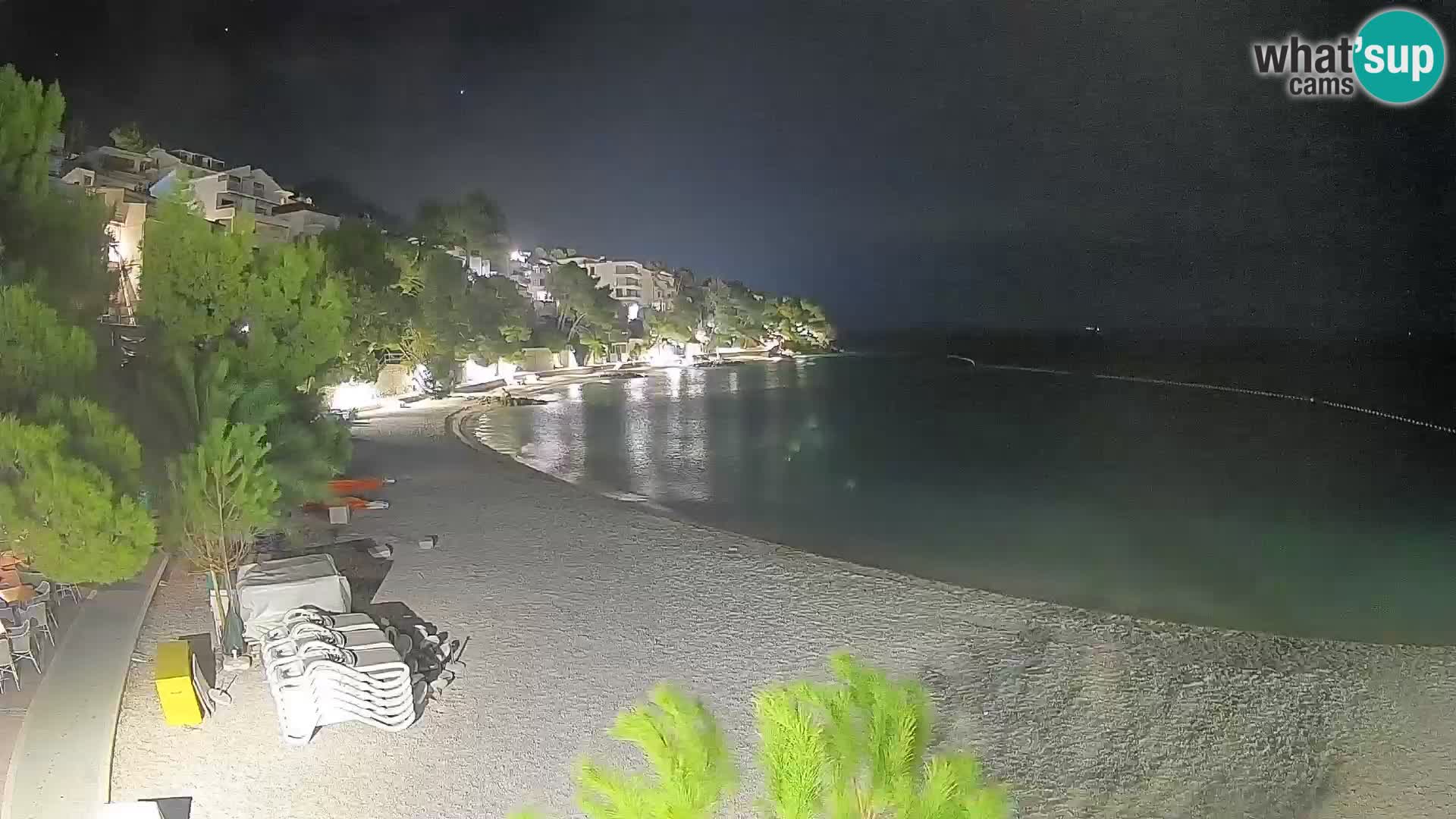 Webcam Lučica Beach Brela – Live View from the Adriatic Coast