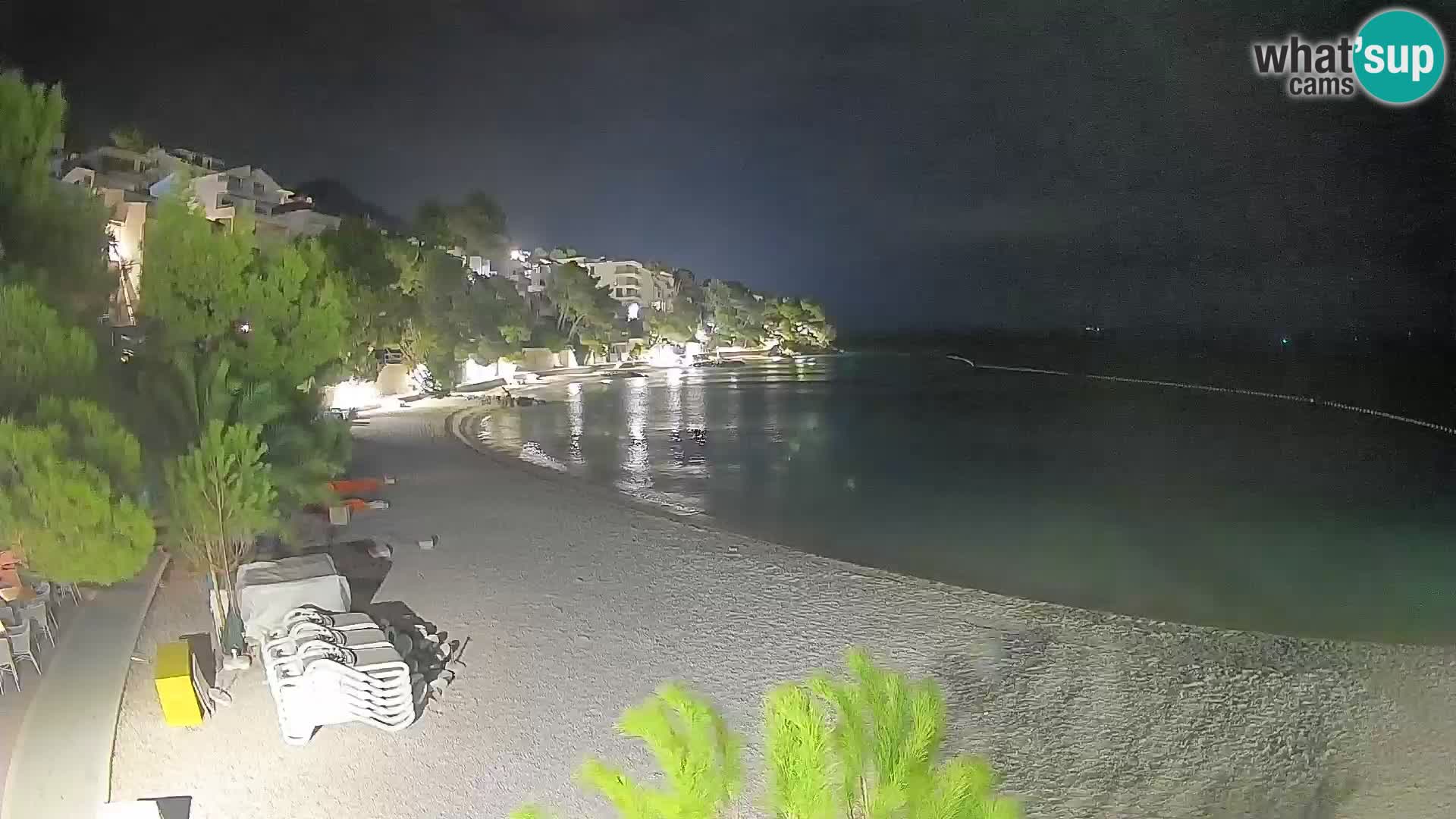 Webcam Playa Lučica Brela – Vista en directo de la costa adriática
