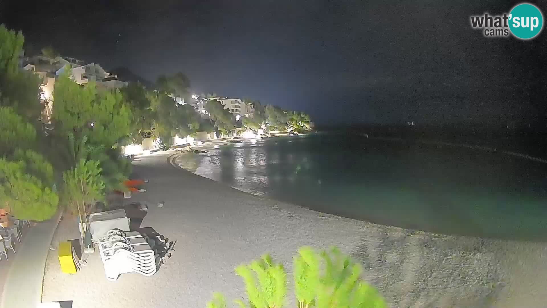 Webcam Lučica Beach Brela – Live View from the Adriatic Coast