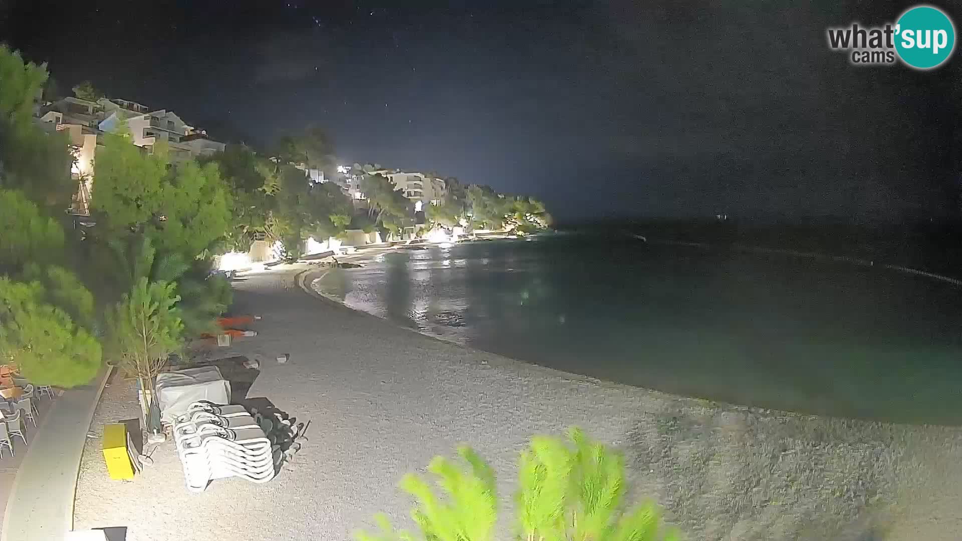 Webcam Lučica Beach Brela – Live View from the Adriatic Coast