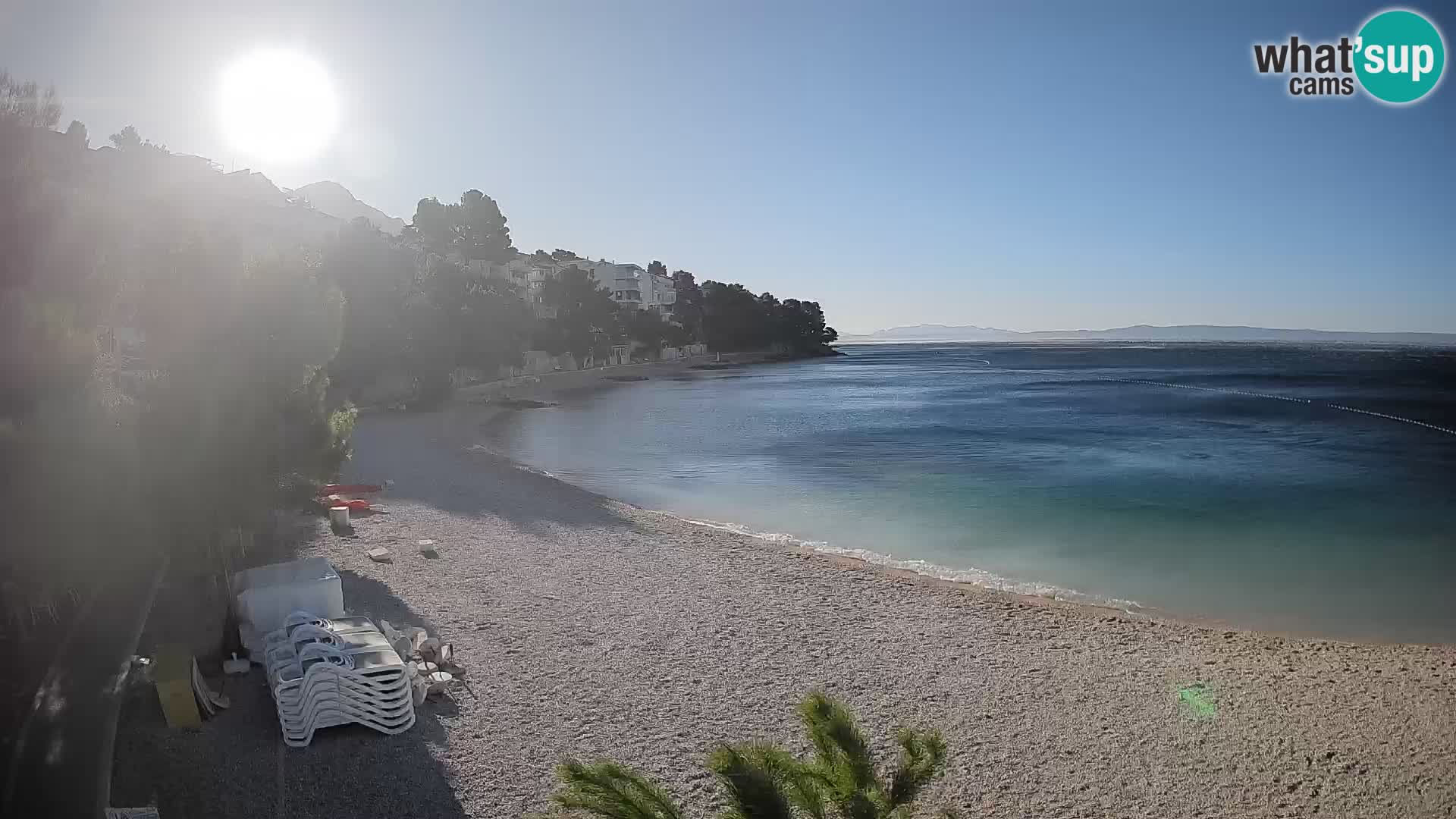 Webcam Lučica Beach Brela – Live View from the Adriatic Coast