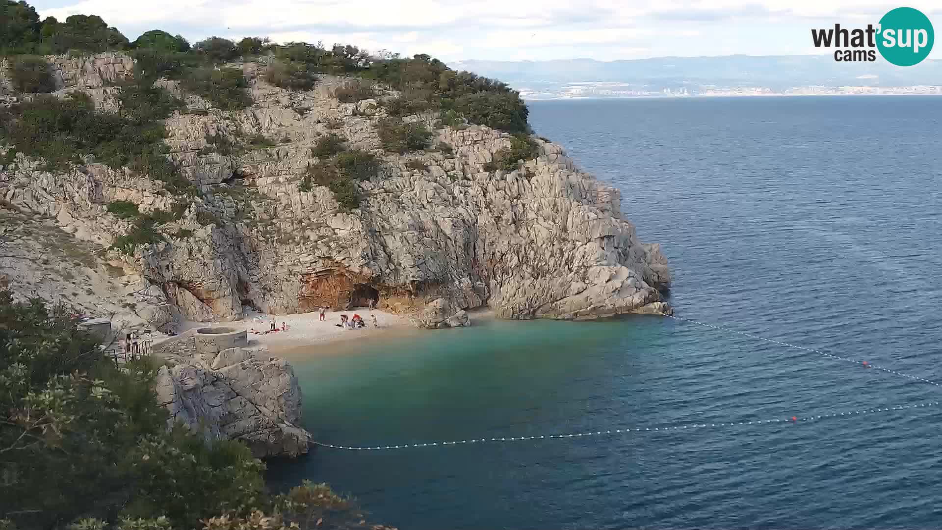 Web kamera plaže Brseč – Mošćenička Draga – Hrvatska