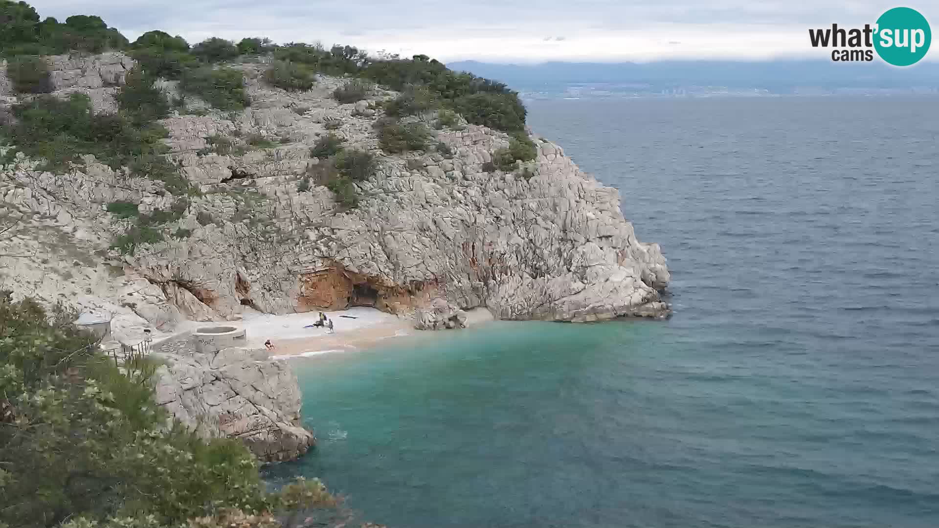 Web kamera plaže Brseč – Mošćenička Draga – Hrvatska