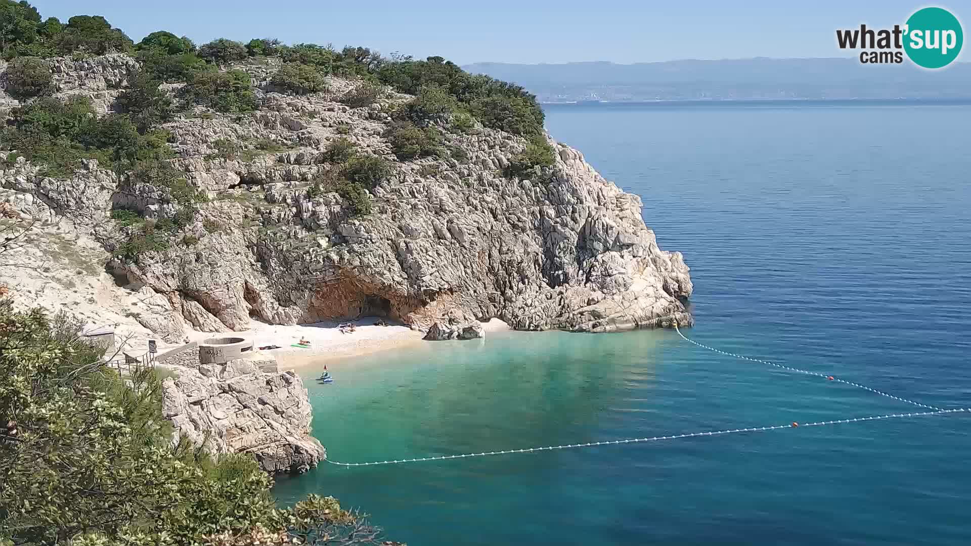 Webcam Brseč beach – Mošćenička Draga – Croatia