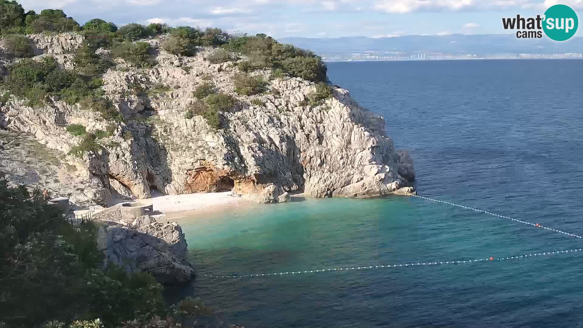 Webcam Brseč beach – Mošćenička Draga – Croatia