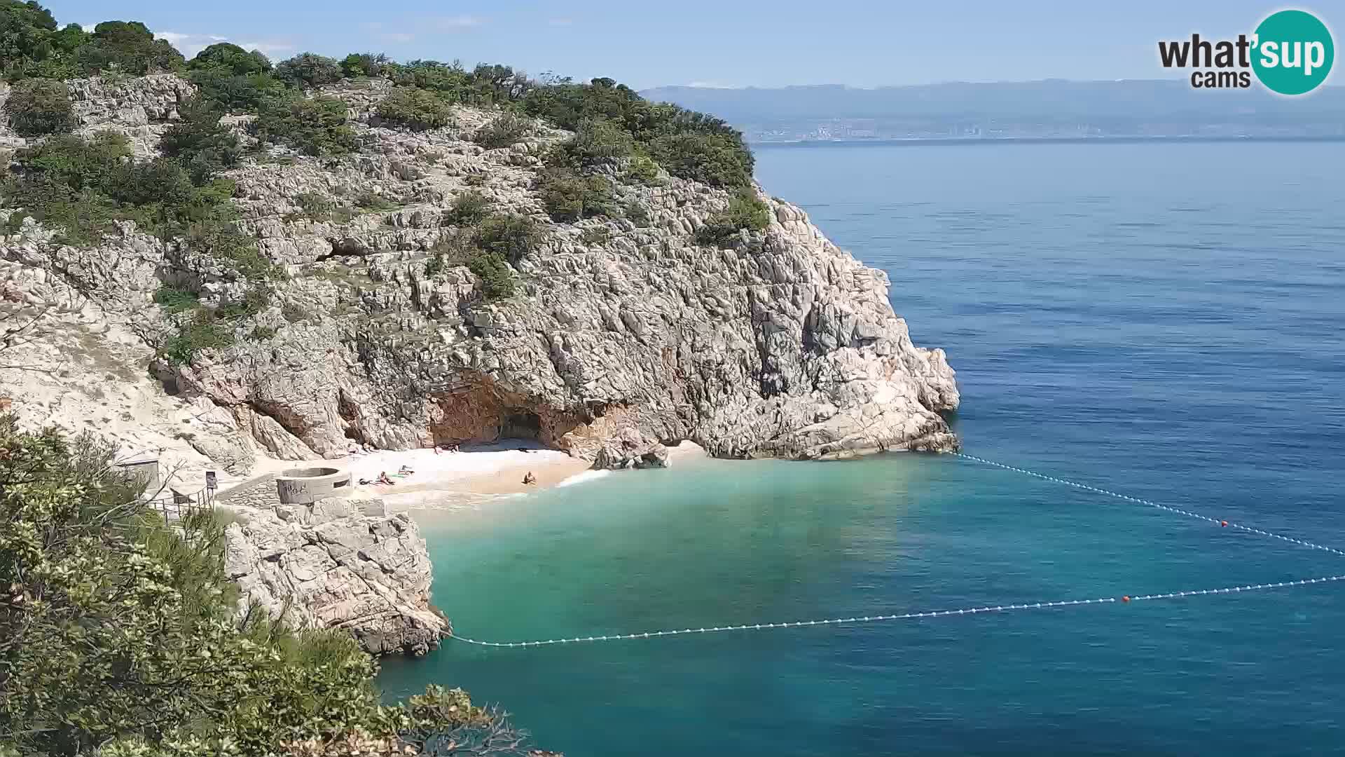 Webcam Brseč beach – Mošćenička Draga – Croatia