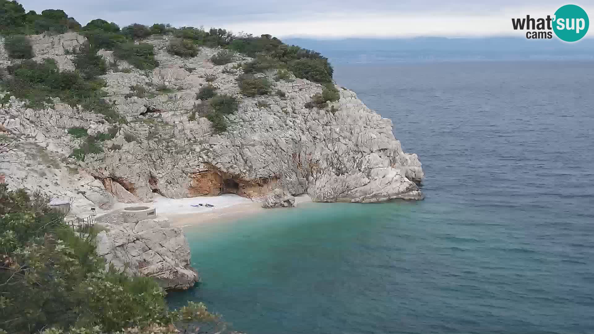 Webcam Brseč beach – Mošćenička Draga – Croatia