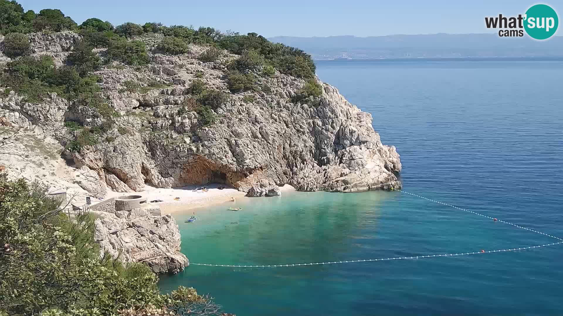 Webcam Brseč beach – Mošćenička Draga – Croatia