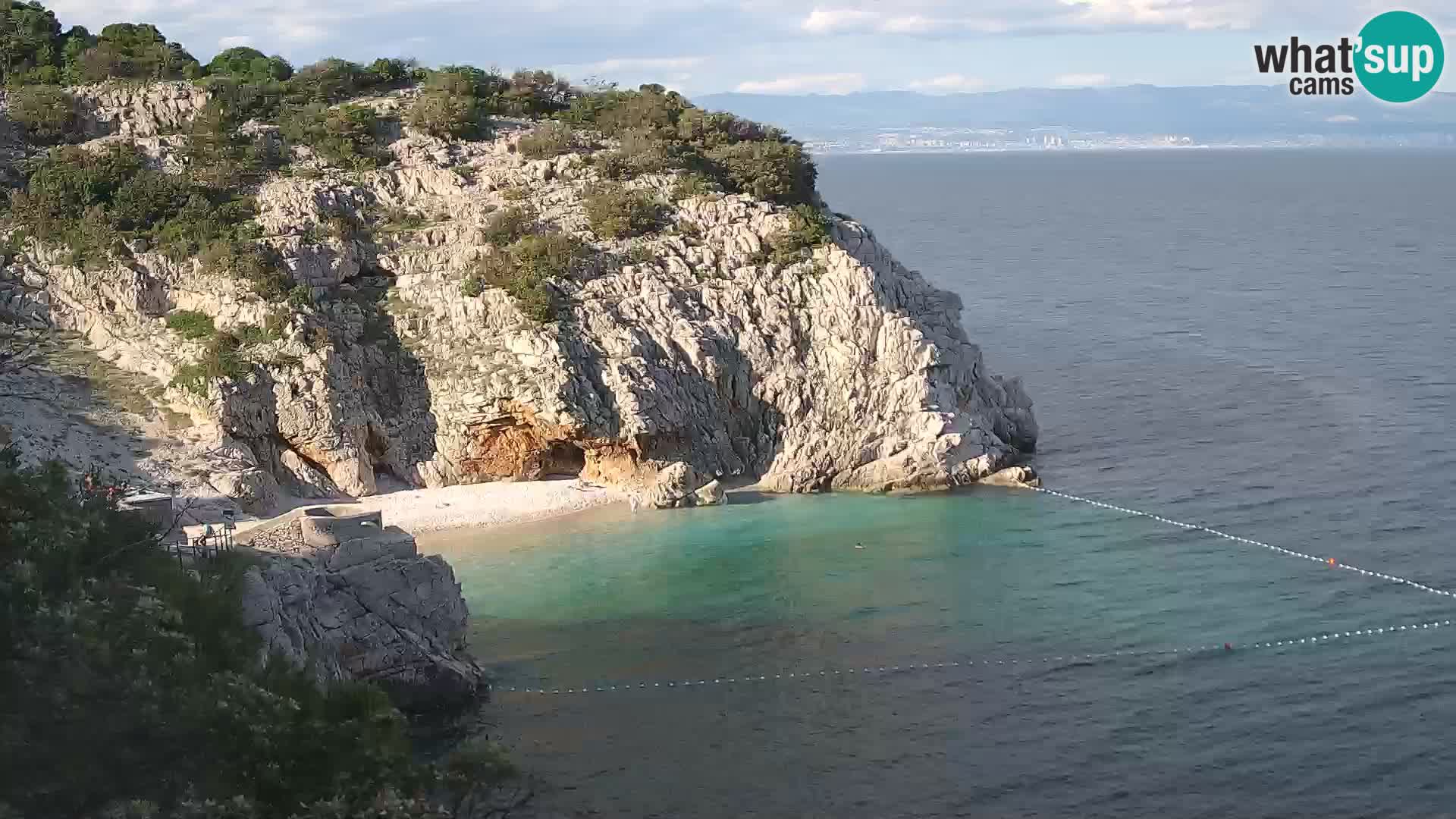 Webcam Brseč beach – Mošćenička Draga – Croatia