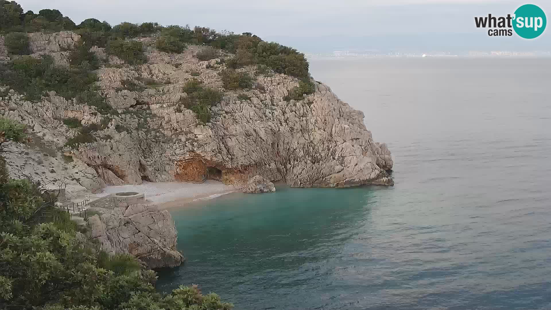 Web kamera plaže Brseč – Mošćenička Draga – Hrvatska