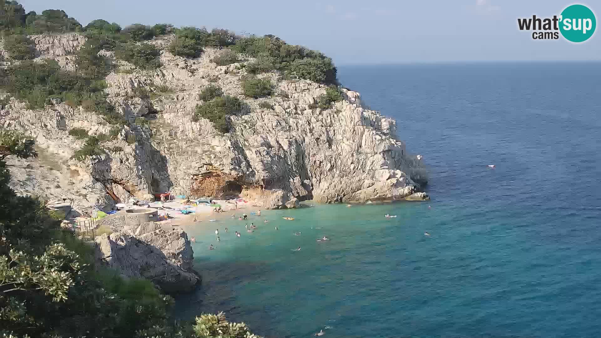 Webcam Bersezio spiaggia – Draga di Moschiena – Croazia