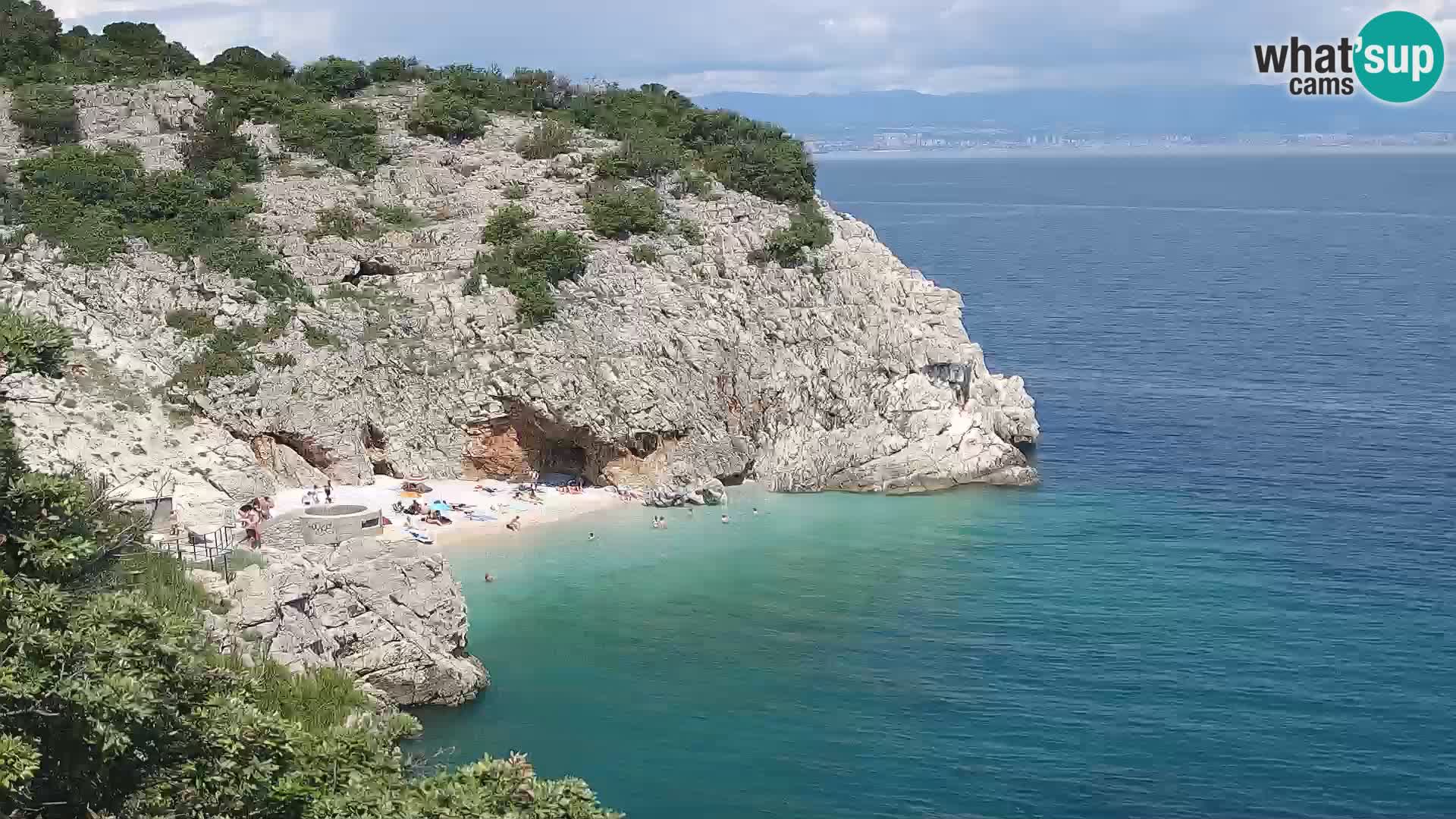 Webcam Brseč beach – Mošćenička Draga – Croatia