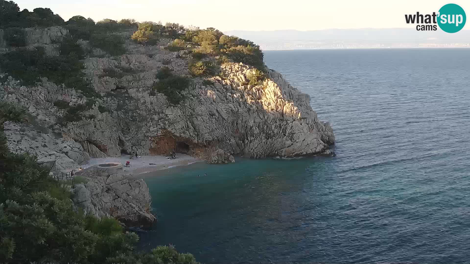 Webcam Brseč beach – Mošćenička Draga – Croatia