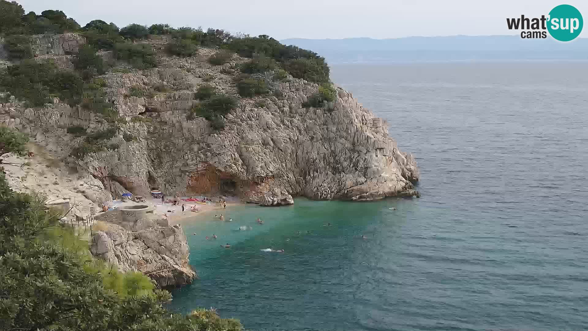 Web kamera plaže Brseč – Mošćenička Draga – Hrvatska