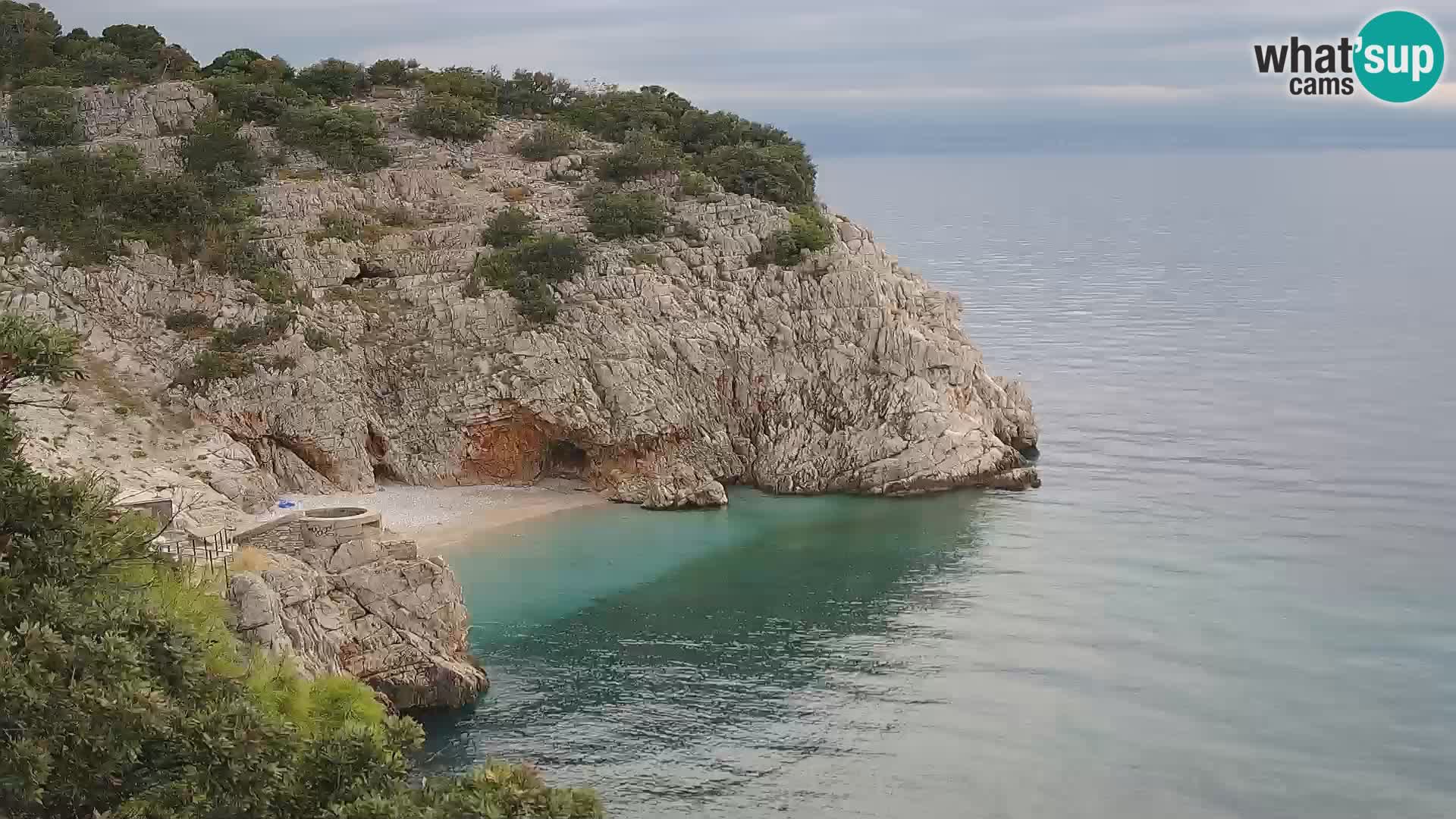 Cámara web de la playa de Brseč en Mošćenička Draga, Croacia