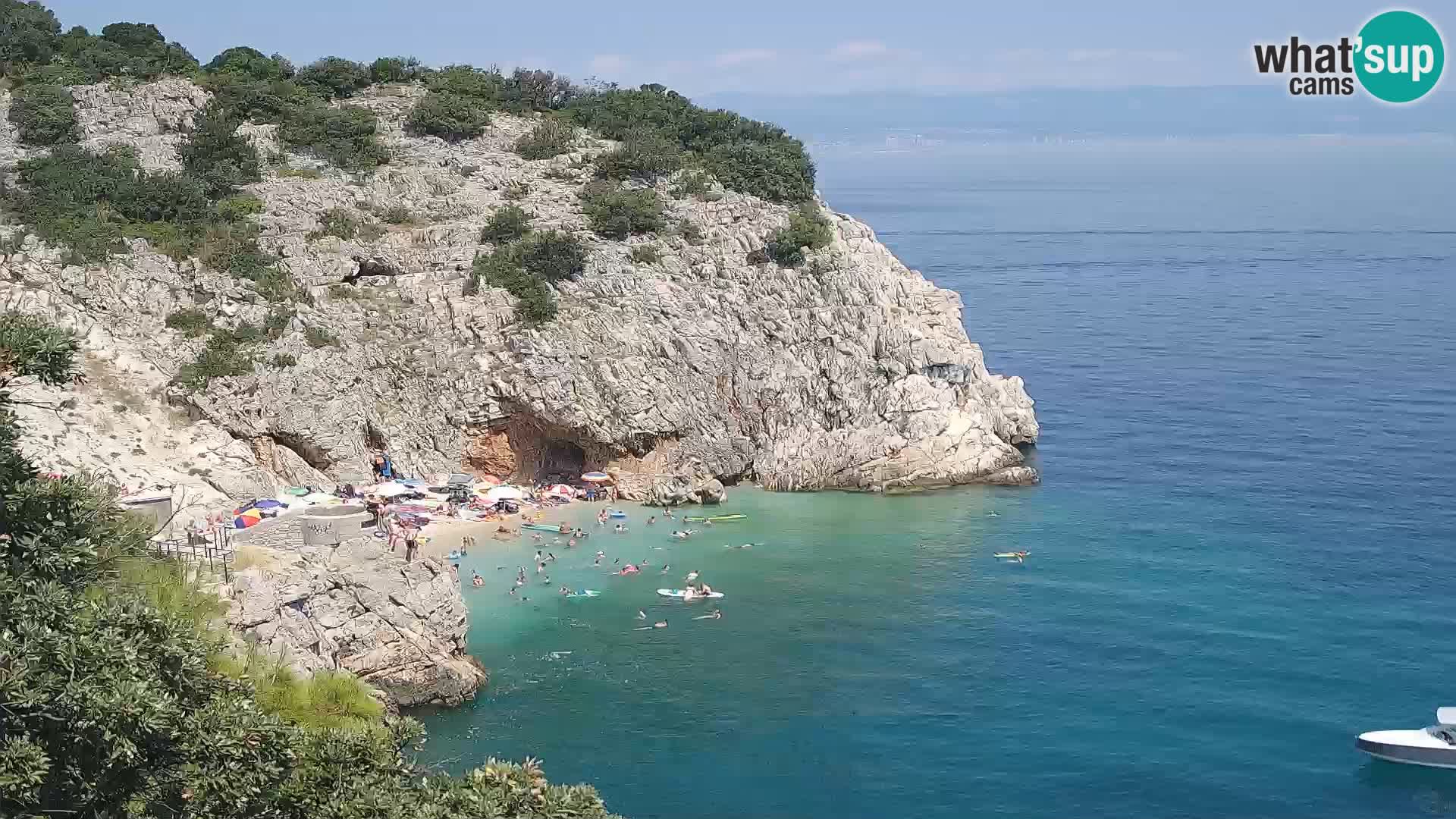 Webcam Brseč Strand – Mošćenička Draga – Kroatien