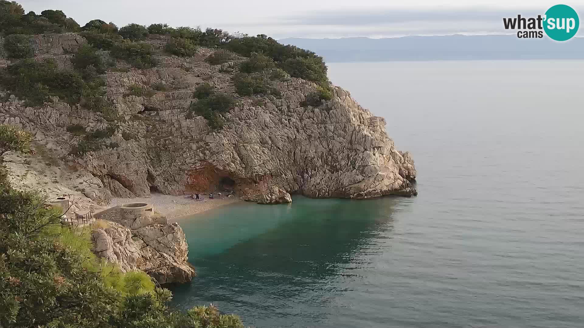 Webcam Brseč Strand – Mošćenička Draga – Kroatien