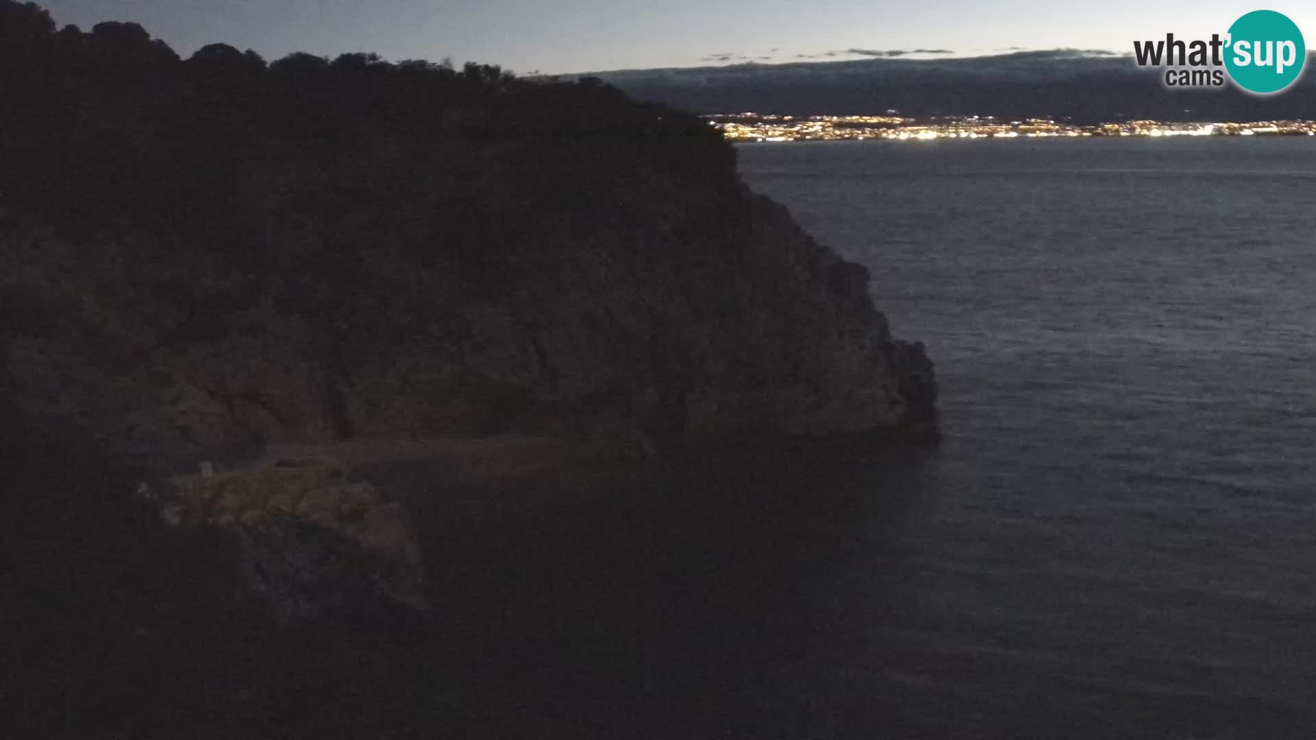 Webcam plage Brseč à Mošćenička Draga, Croatie