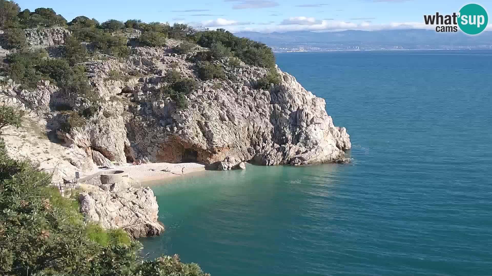 Webcam Brseč beach – Mošćenička Draga – Croatia