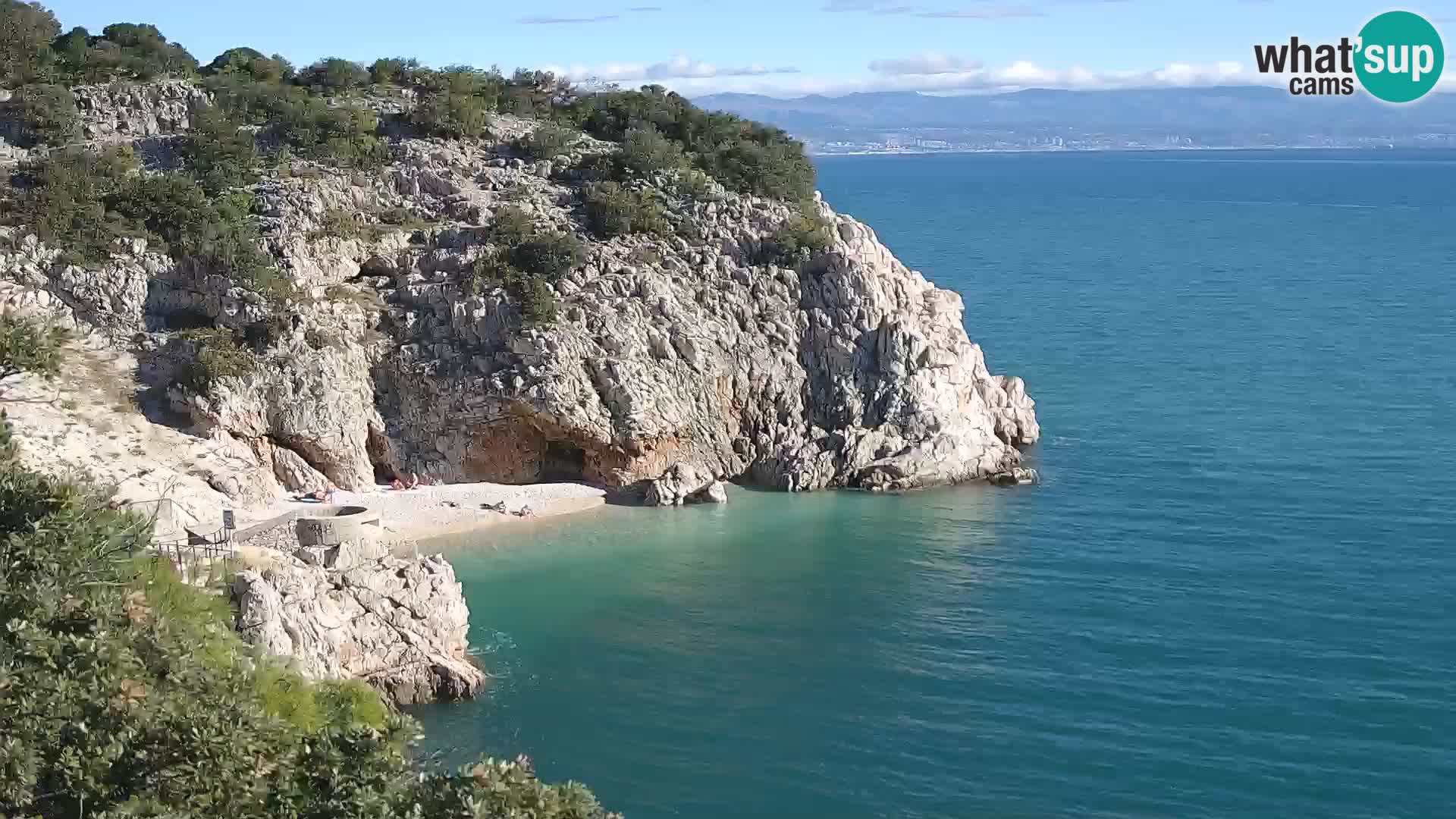 Webcam Brseč beach – Mošćenička Draga – Croatia