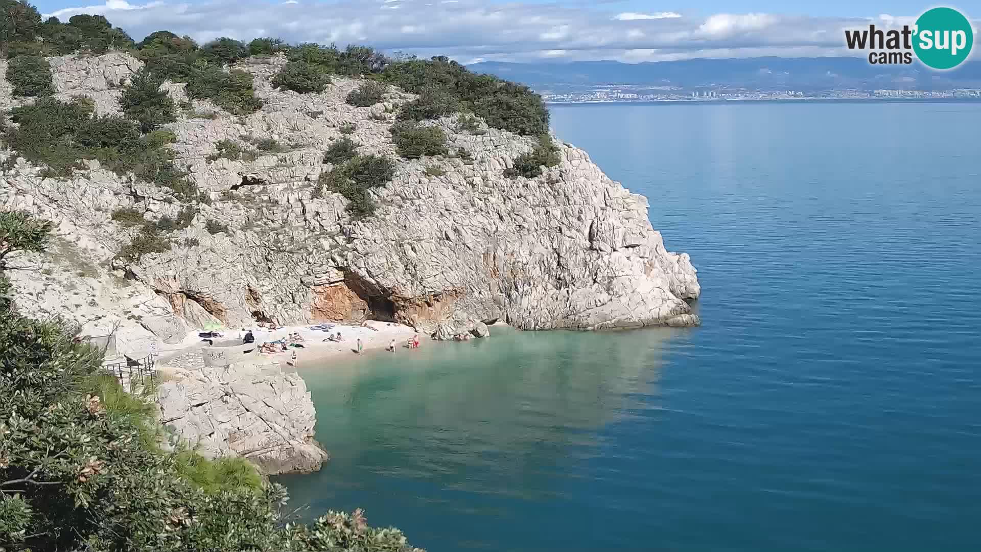 Webcam Brseč beach – Mošćenička Draga – Croatia