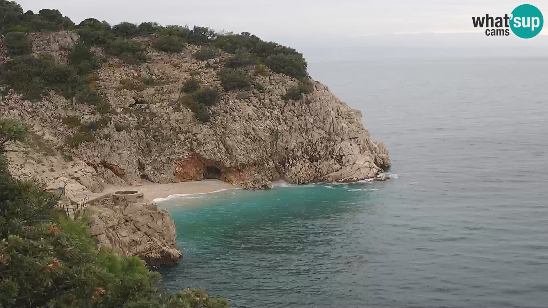 Cámara web de la playa de Brseč en Mošćenička Draga, Croacia