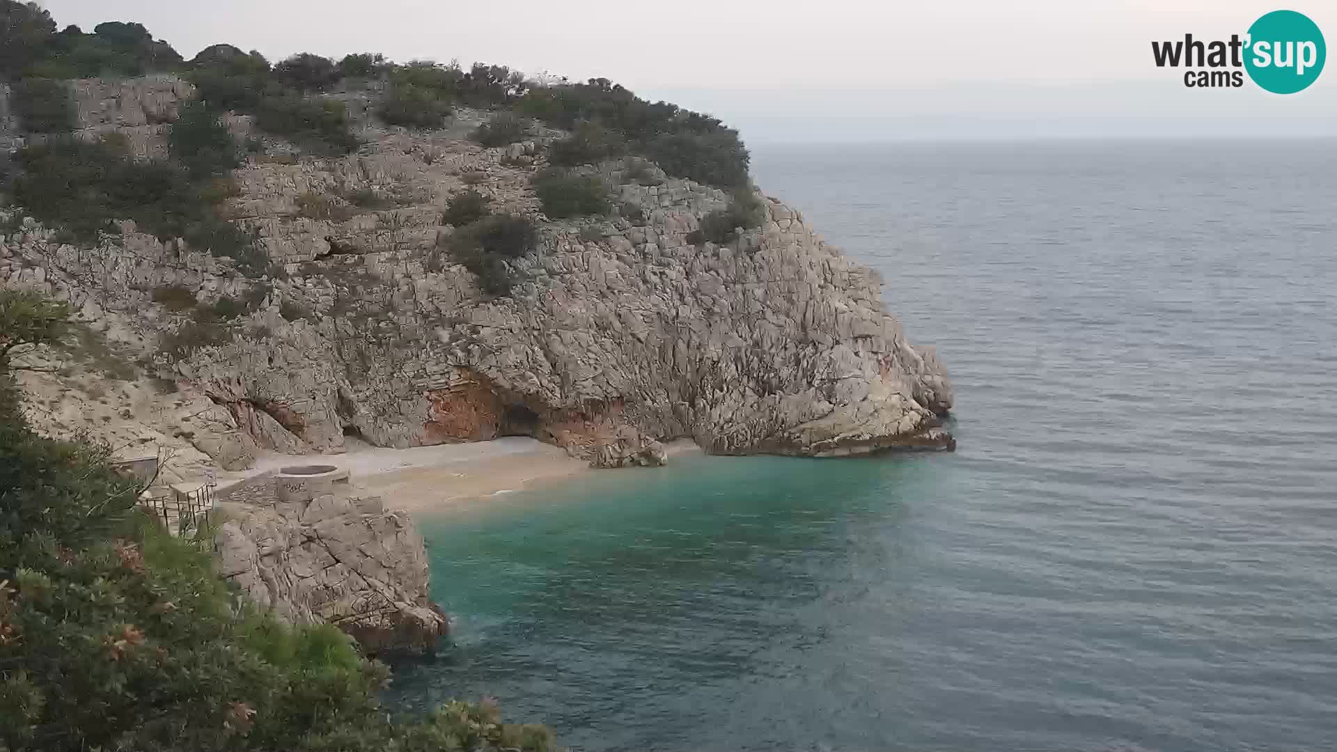 Spletna kamera Brseč plaža – Mošćenička Draga – Hrvaška