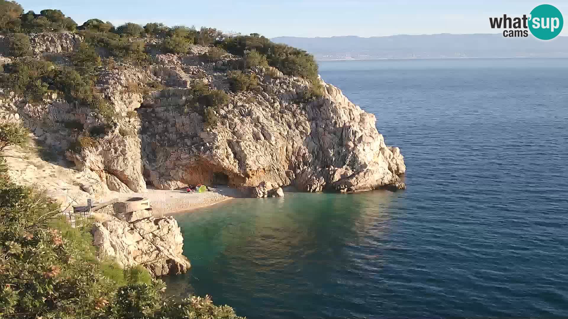 Webcam Brseč Strand – Mošćenička Draga – Kroatien