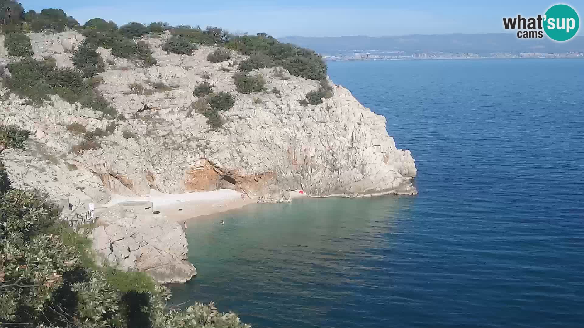 Webcam plage Brseč à Mošćenička Draga, Croatie