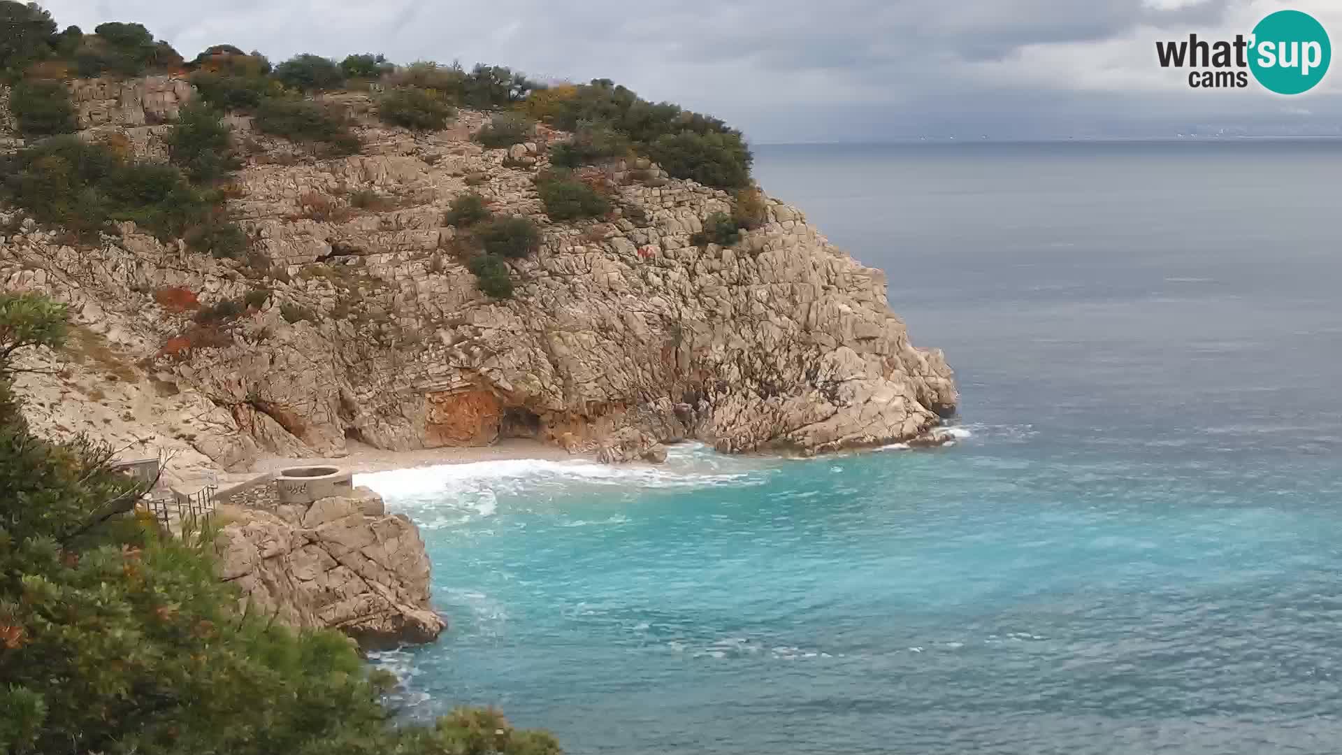 Web kamera plaže Brseč – Mošćenička Draga – Hrvatska