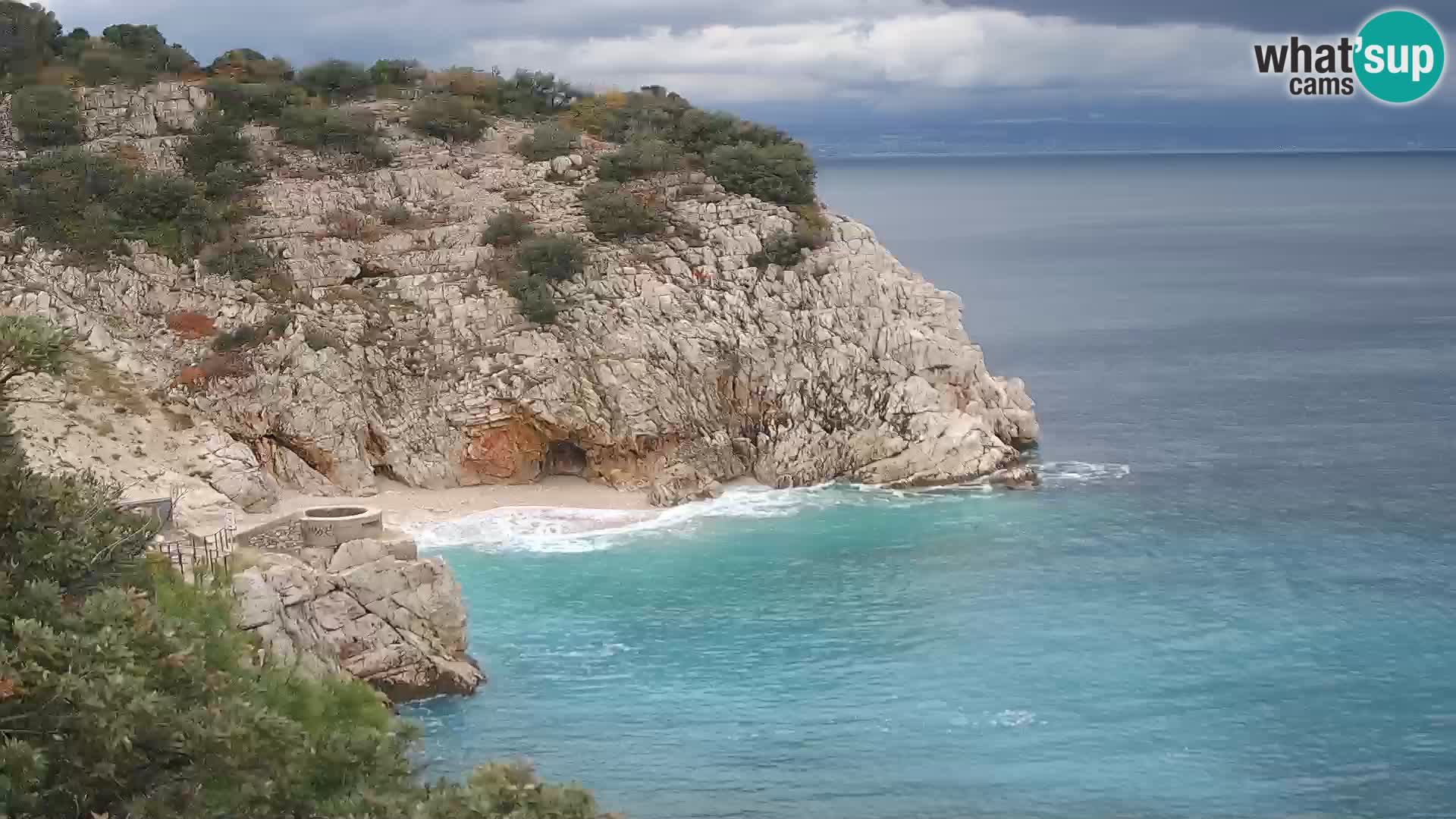 Cámara web de la playa de Brseč en Mošćenička Draga, Croacia