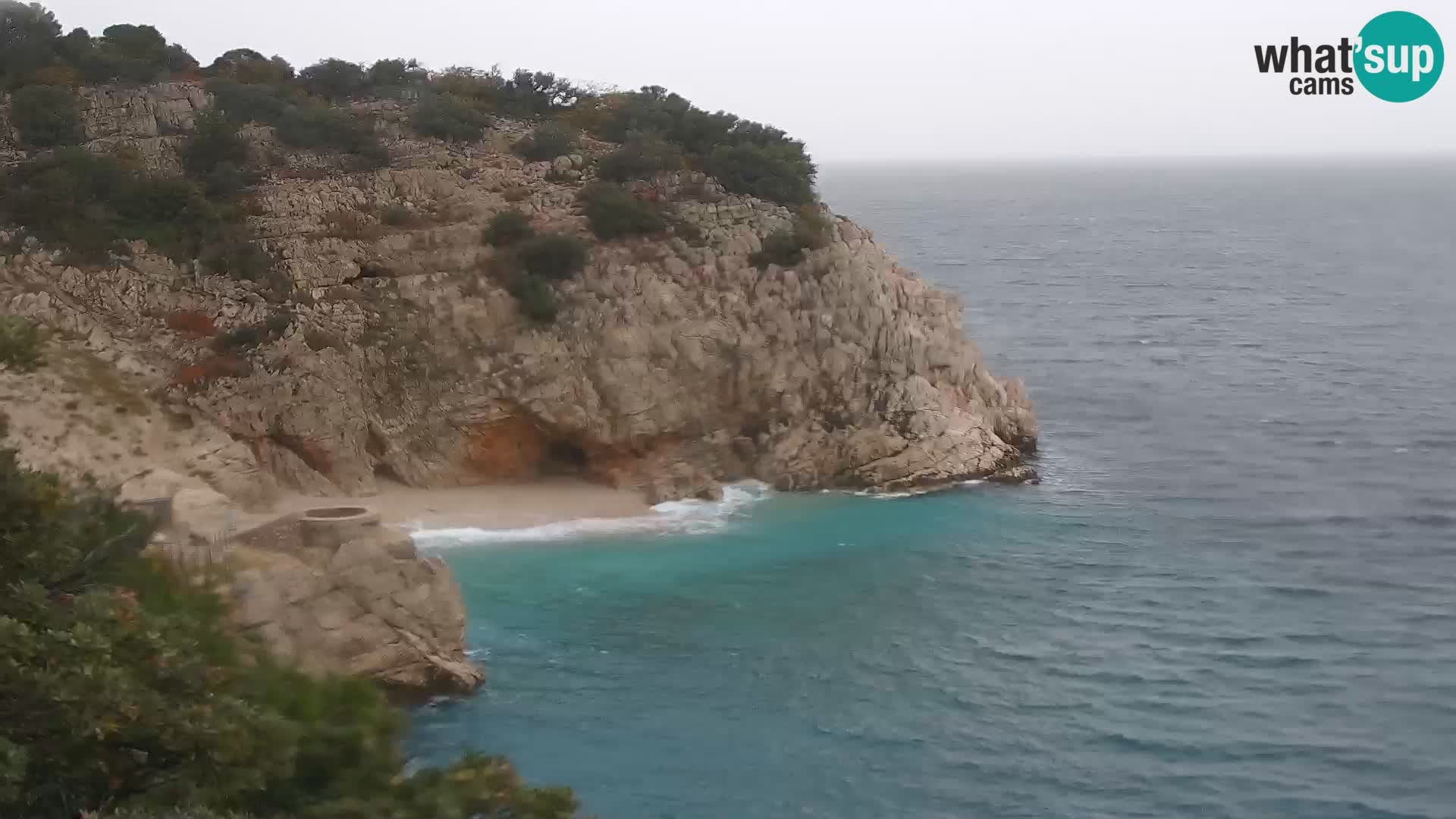 Cámara web de la playa de Brseč en Mošćenička Draga, Croacia