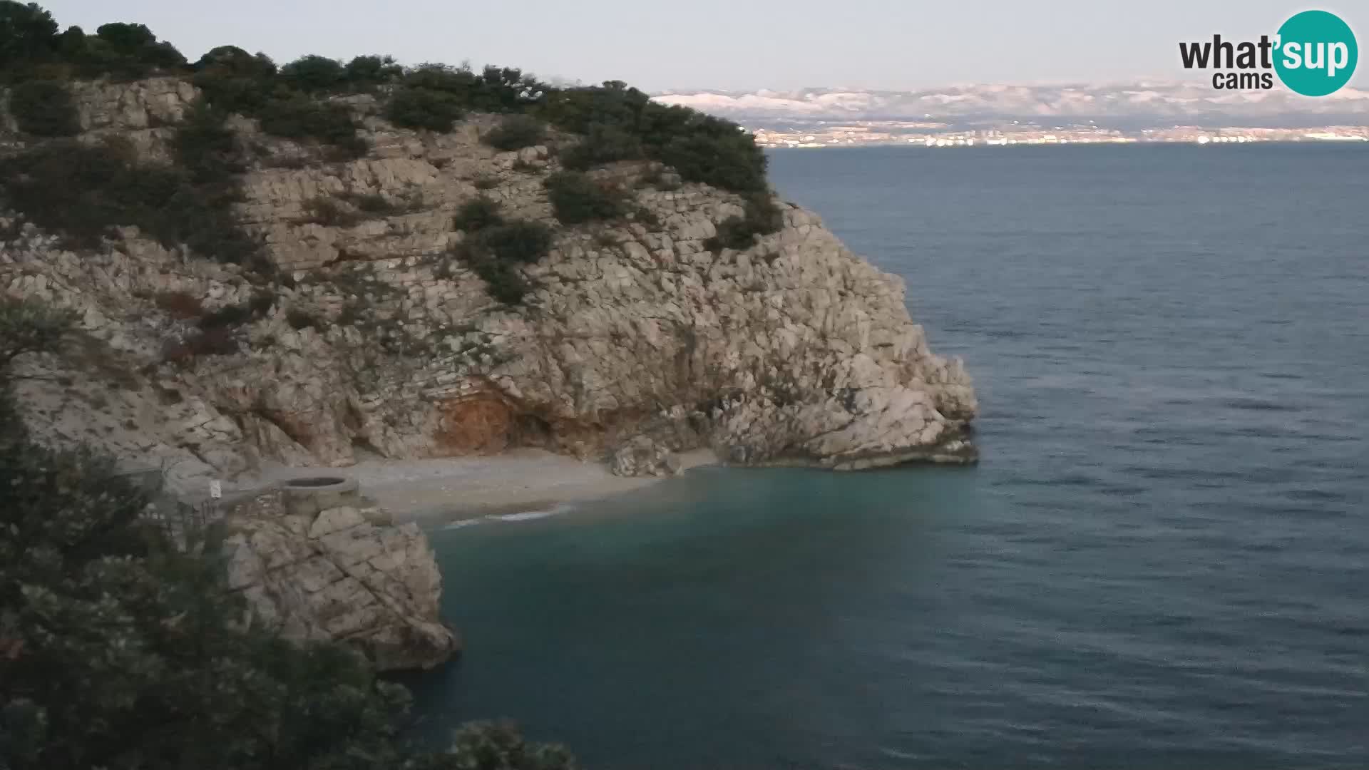 Cámara web de la playa de Brseč en Mošćenička Draga, Croacia