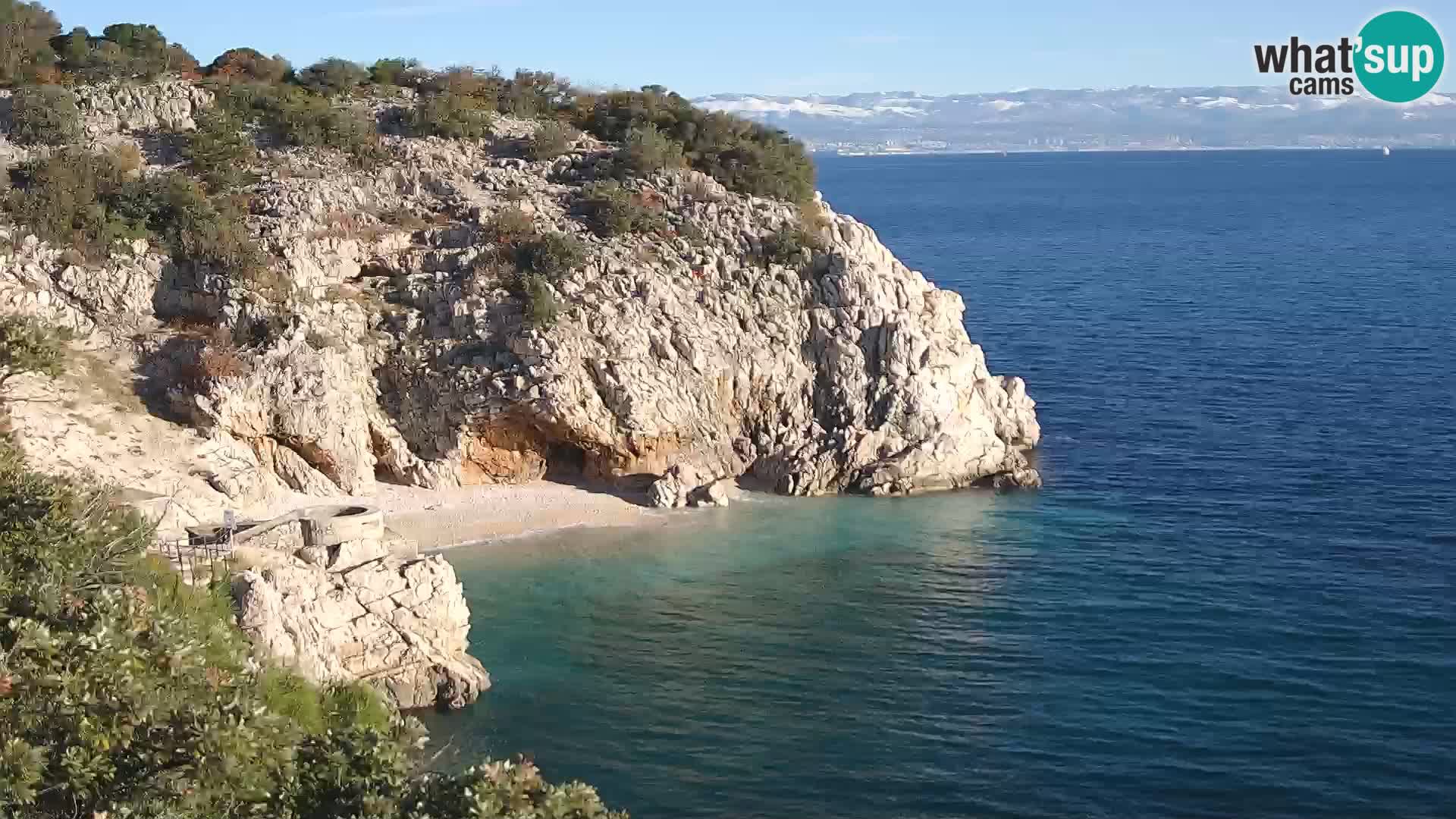 Webcam Brseč Strand – Mošćenička Draga – Kroatien