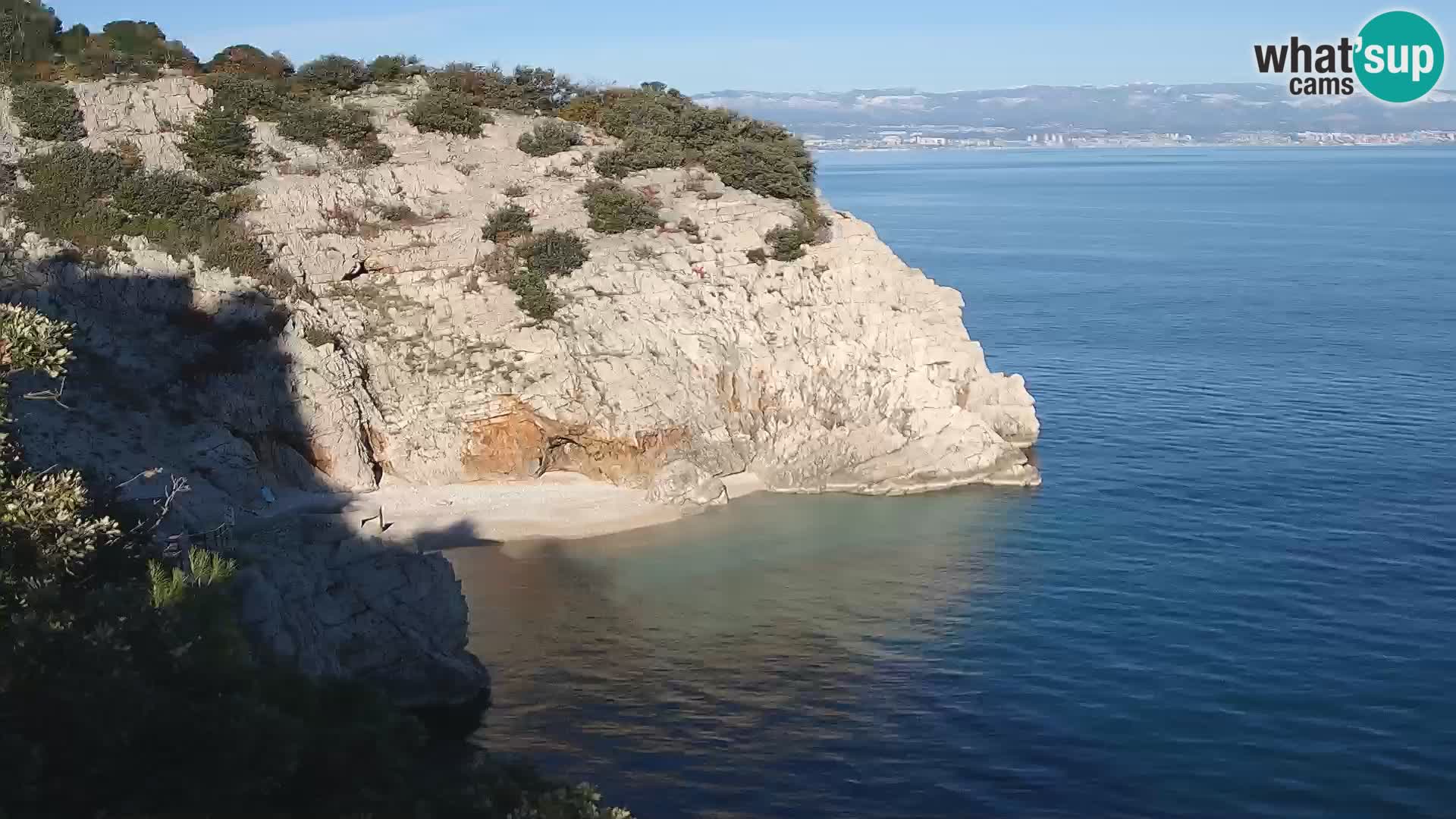 Spletna kamera Brseč plaža – Mošćenička Draga – Hrvaška