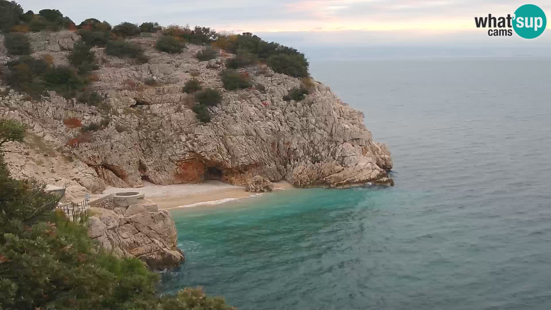 Cámara web de la playa de Brseč en Mošćenička Draga, Croacia