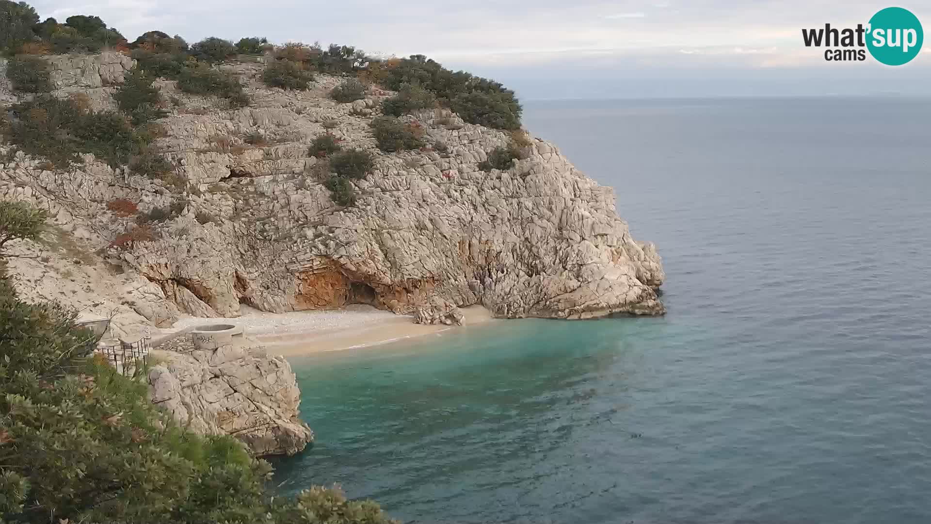 Webcam Brseč Strand – Mošćenička Draga – Kroatien