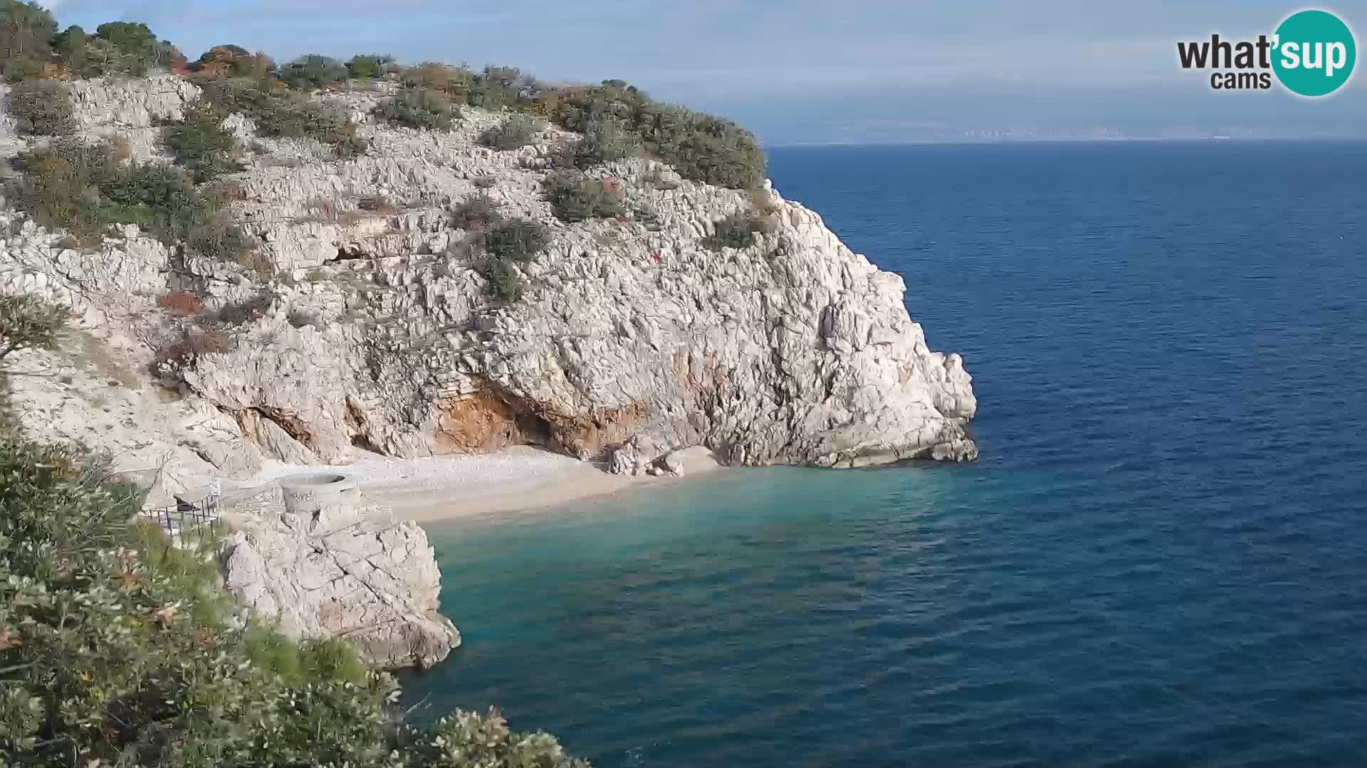 Webcam Brseč Strand – Mošćenička Draga – Kroatien