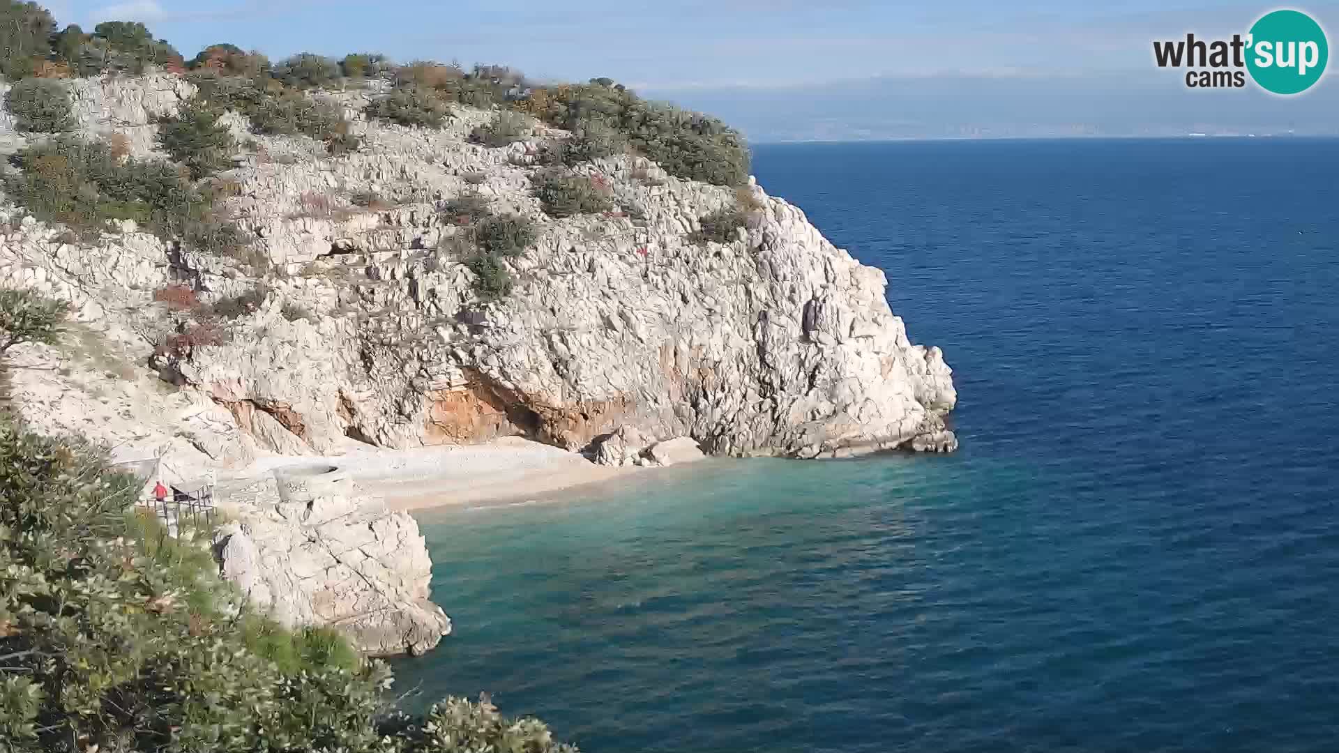 Web kamera plaže Brseč – Mošćenička Draga – Hrvatska