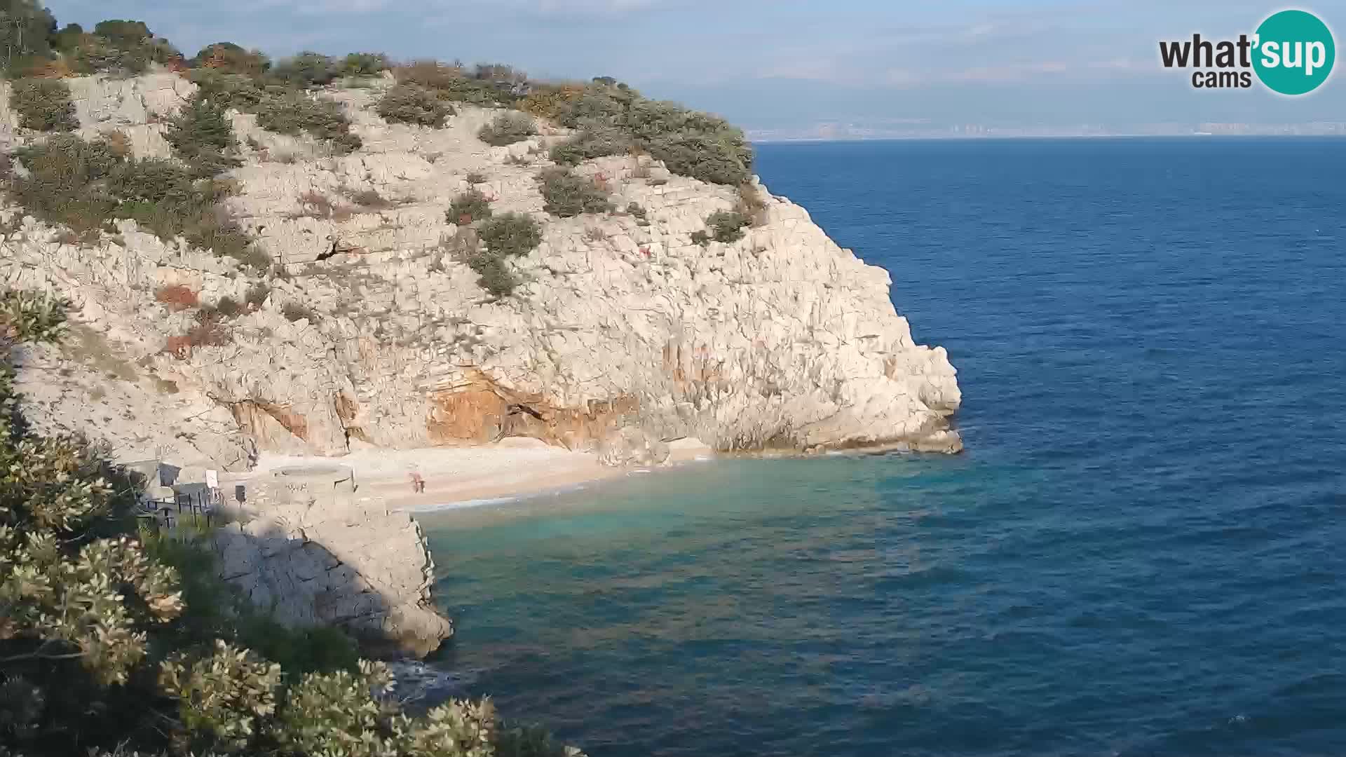 Cámara web de la playa de Brseč en Mošćenička Draga, Croacia