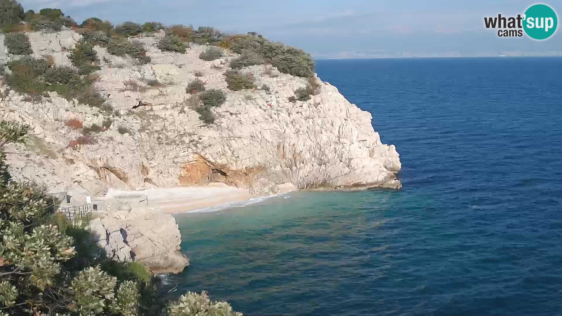 Spletna kamera Brseč plaža – Mošćenička Draga – Hrvaška