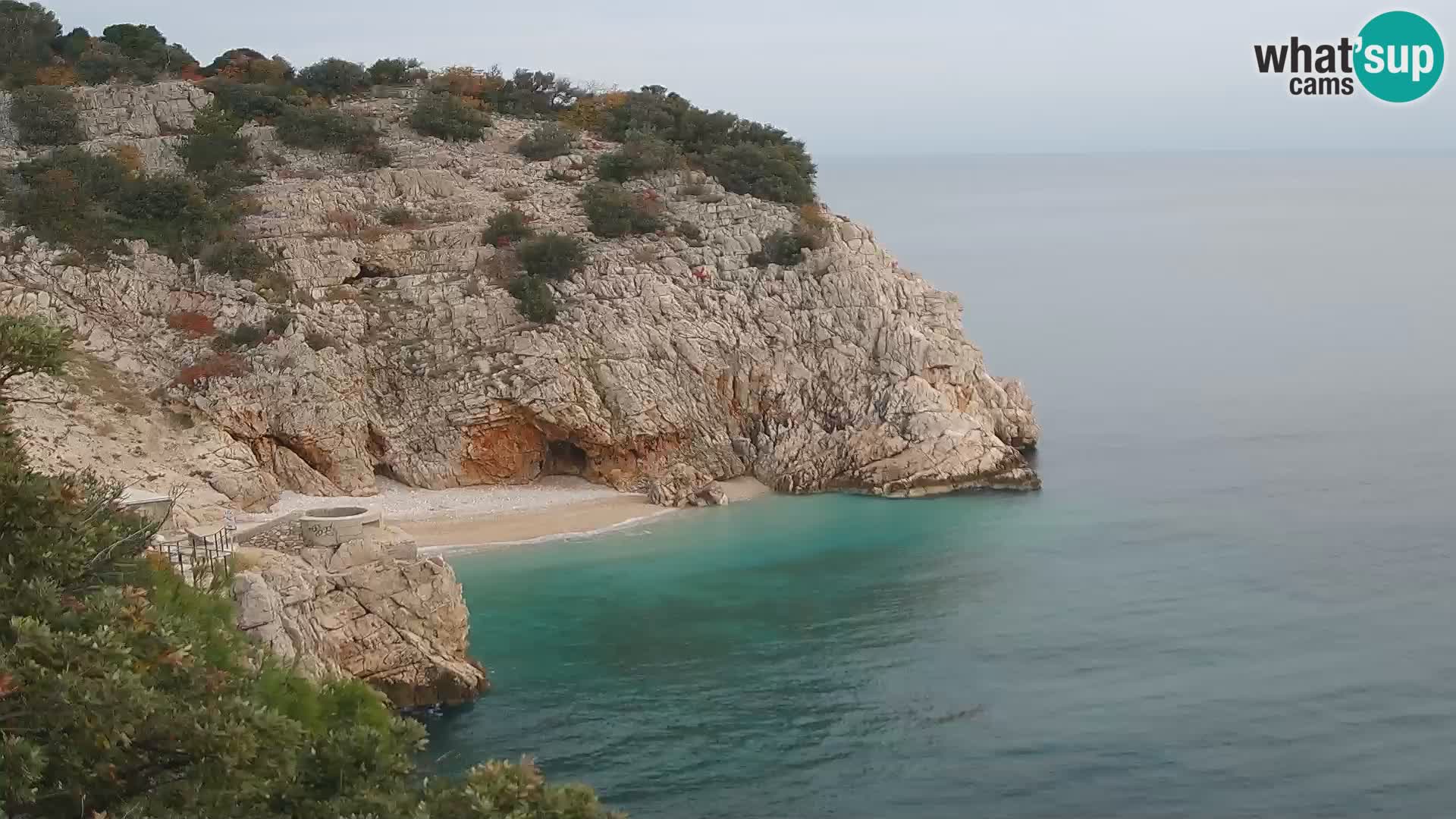 Cámara web de la playa de Brseč en Mošćenička Draga, Croacia